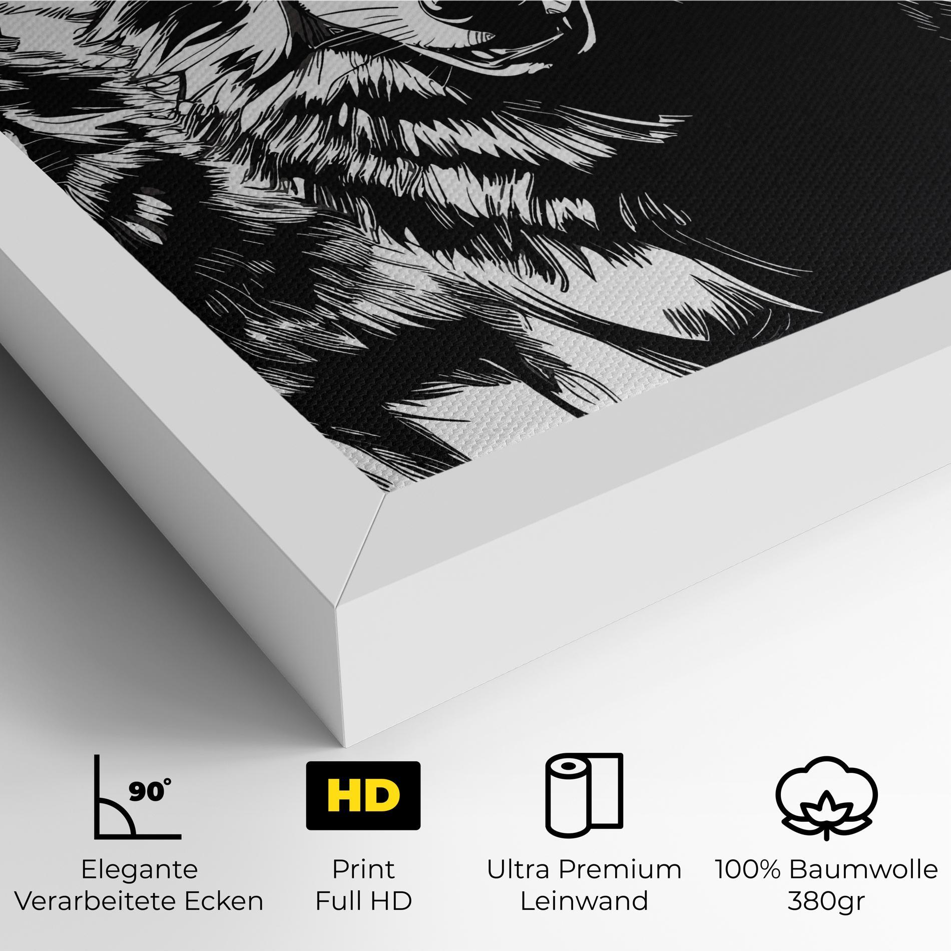 Leinwandbild Wolves mockup 4