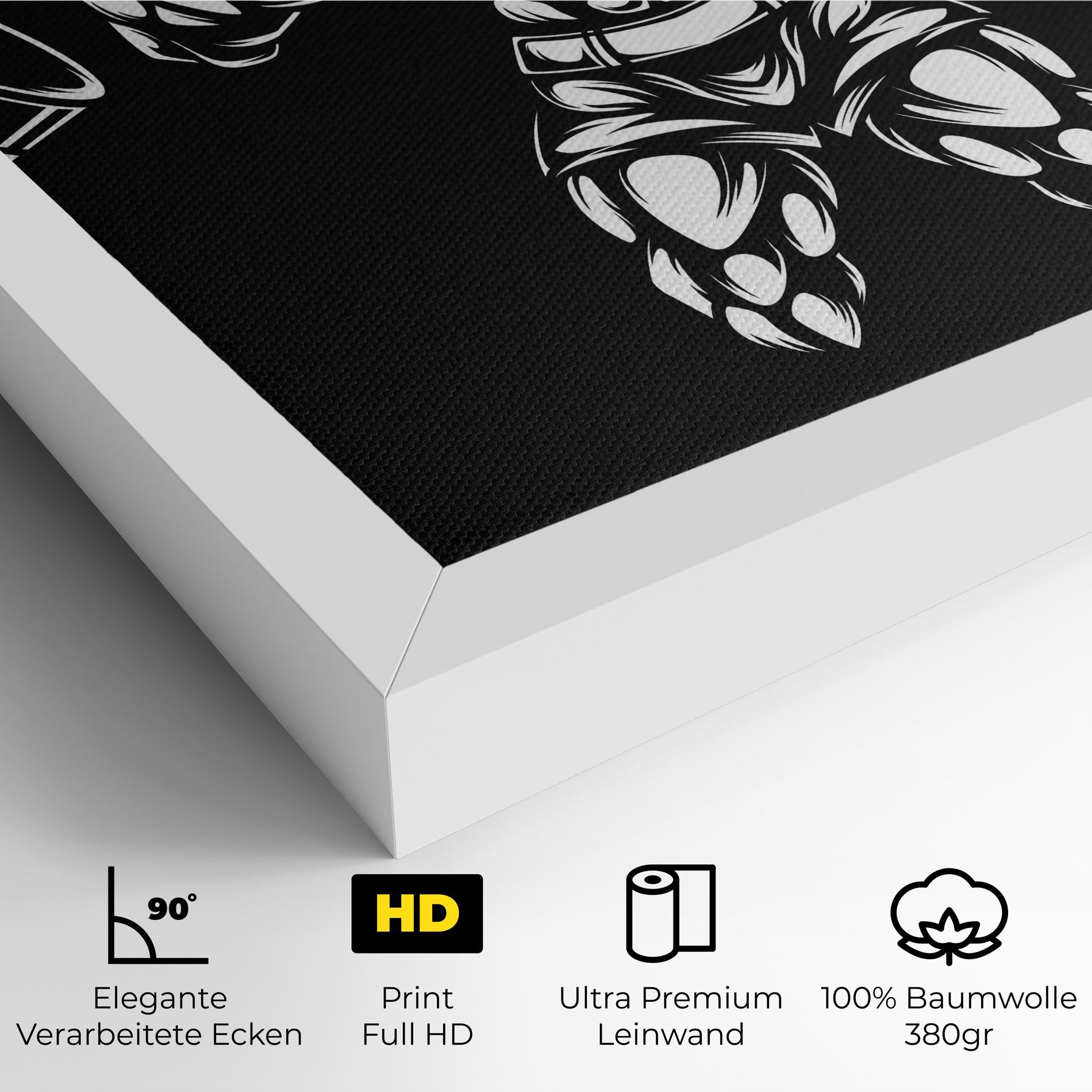 Leinwandbild Work Out Wolf mockup 4