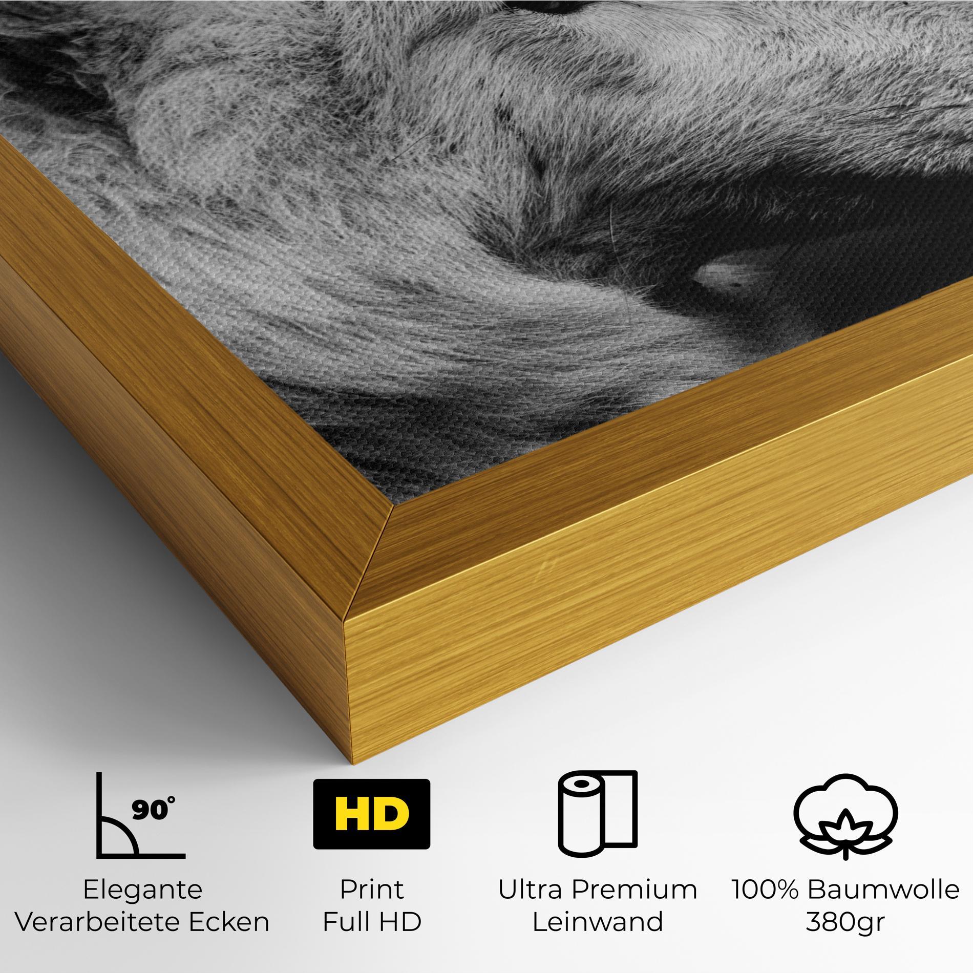 Leinwandbild Grey Wolf mockup 4