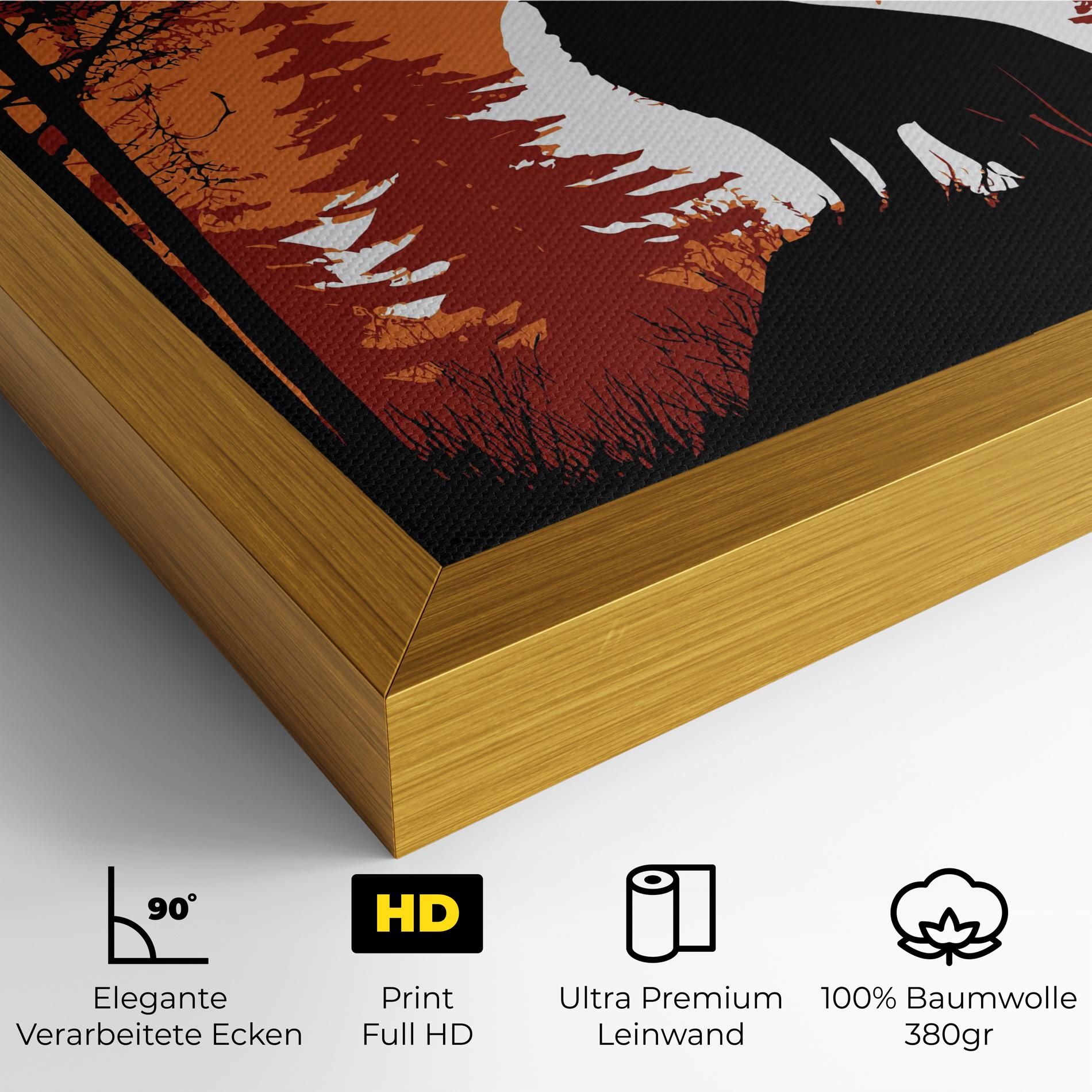 Orange Sky Wolf mockup 4