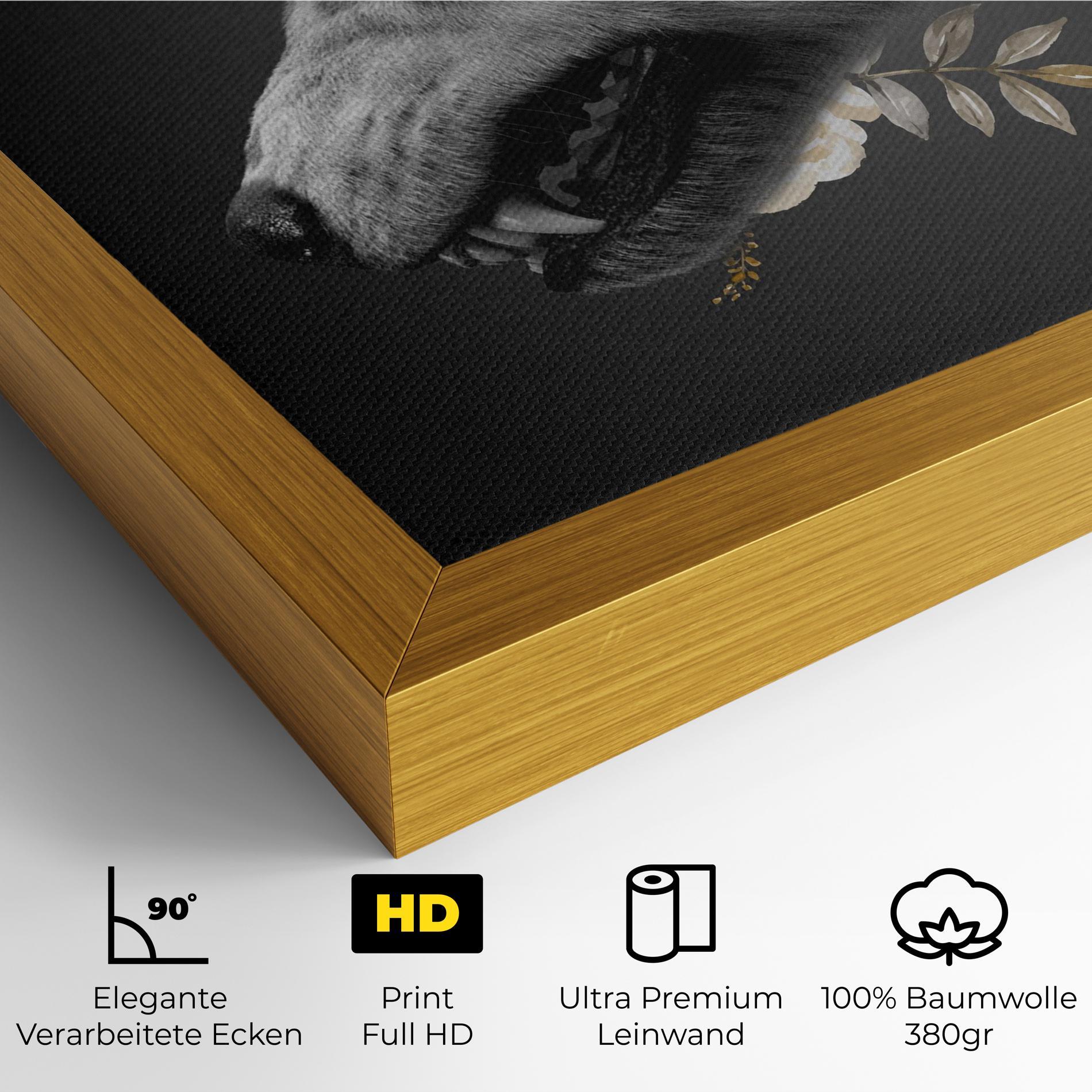 Leinwandbild The Wolf In You mockup 4