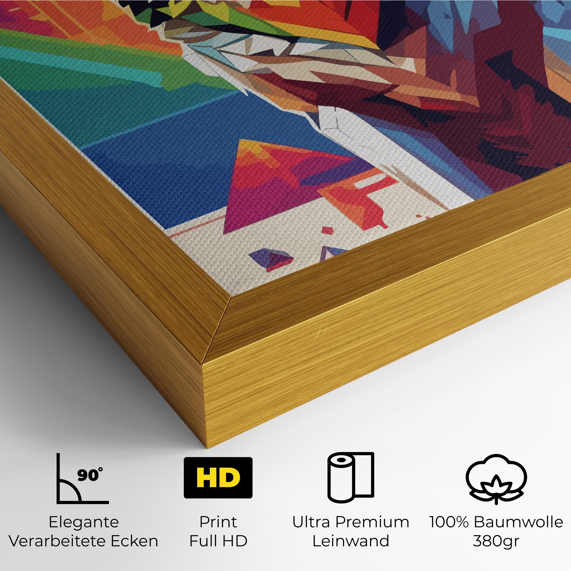 Leinwandbild Wolf Character mockup 4