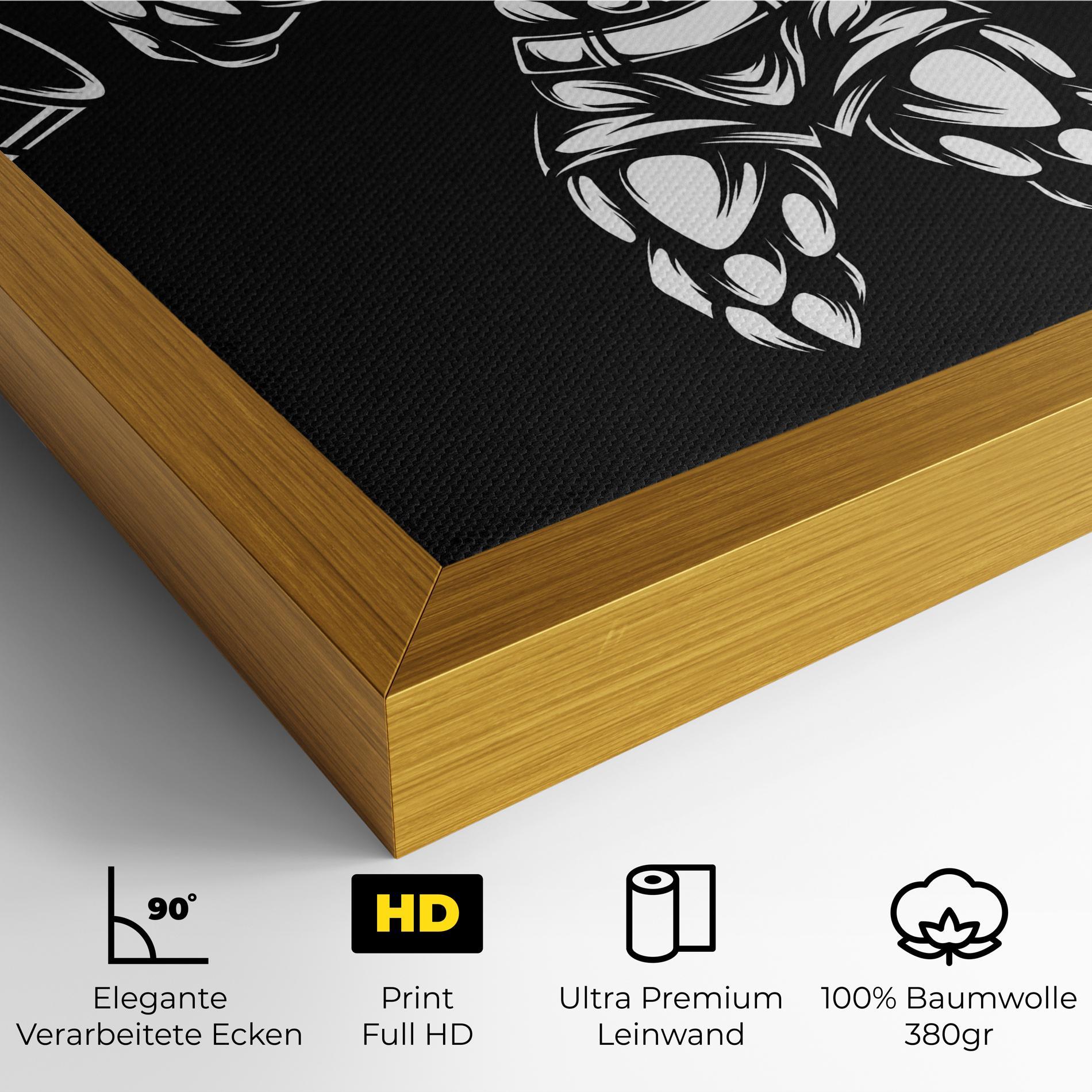 Leinwandbild Work Out Wolf mockup 4