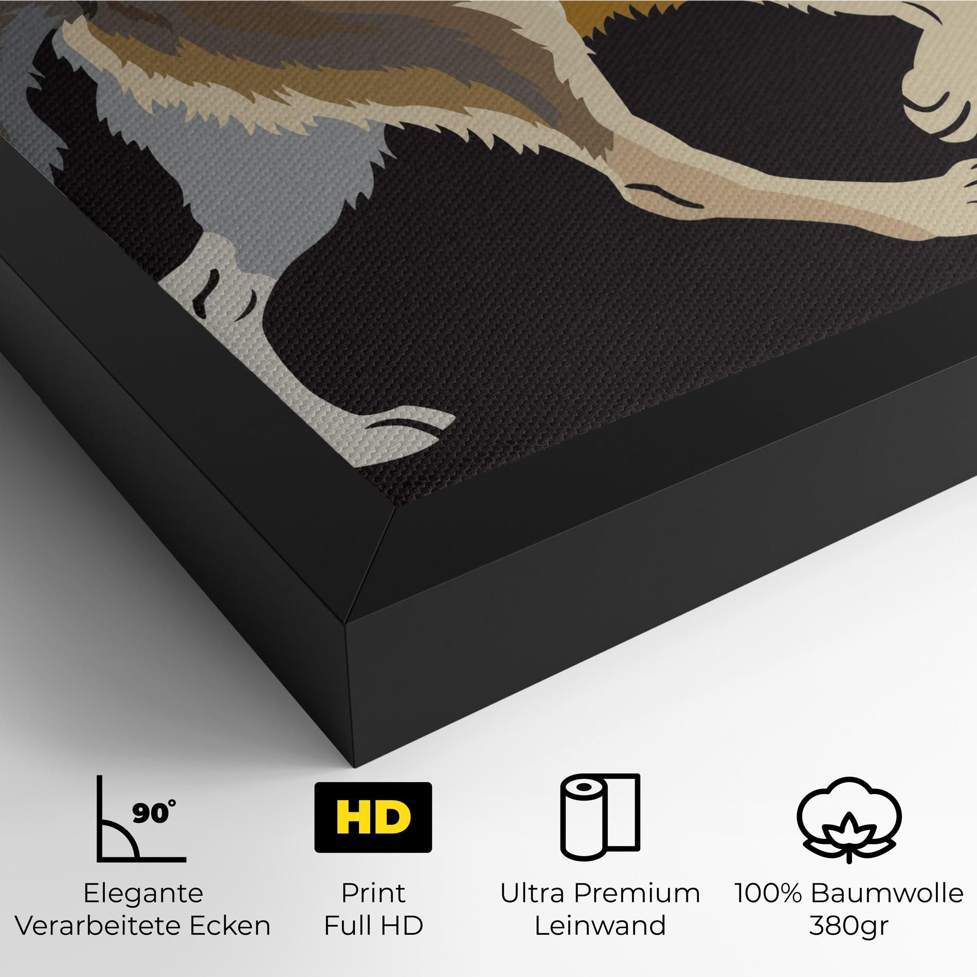 Cartoon Wolf mockup 4