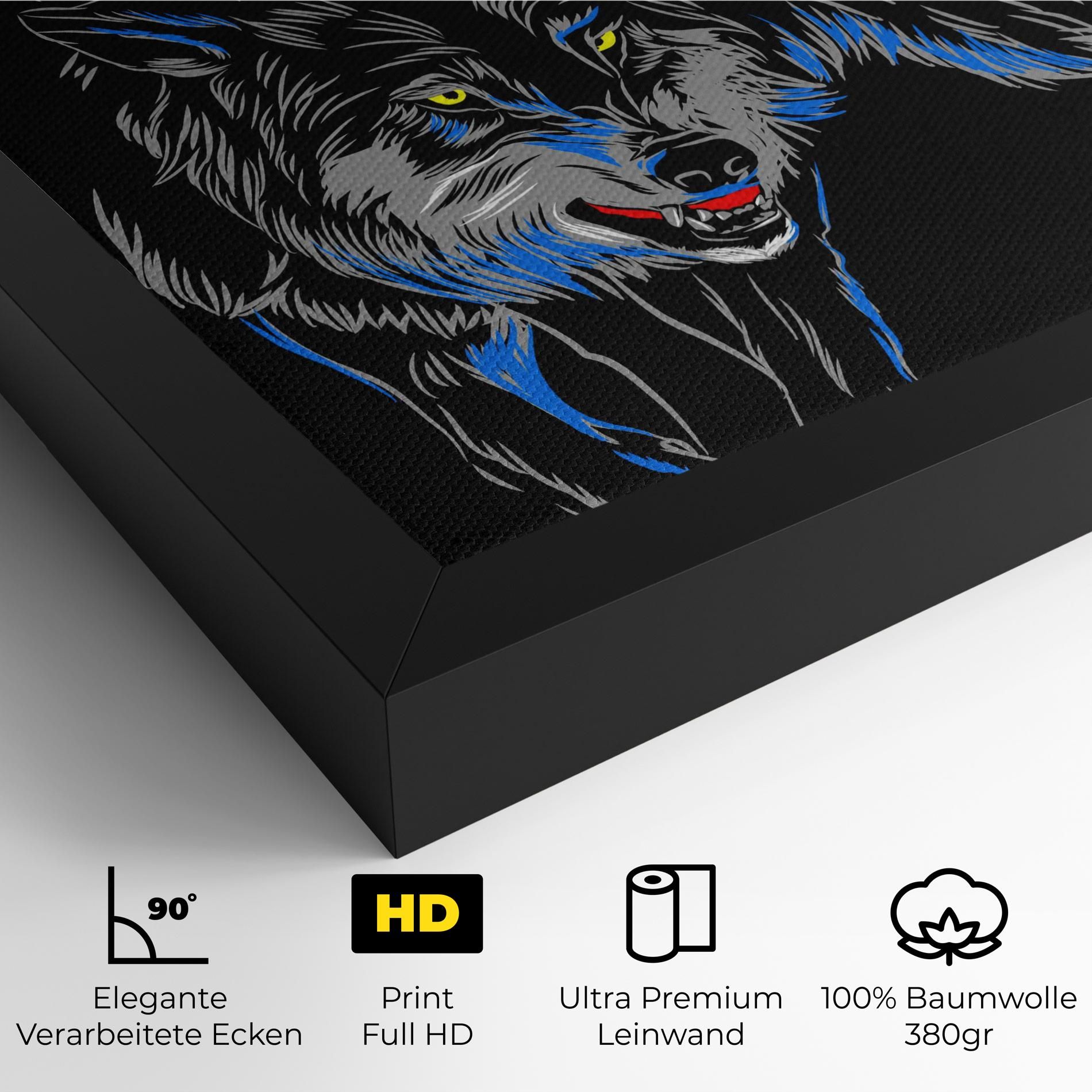 Grey Blue Wolf mockup 4
