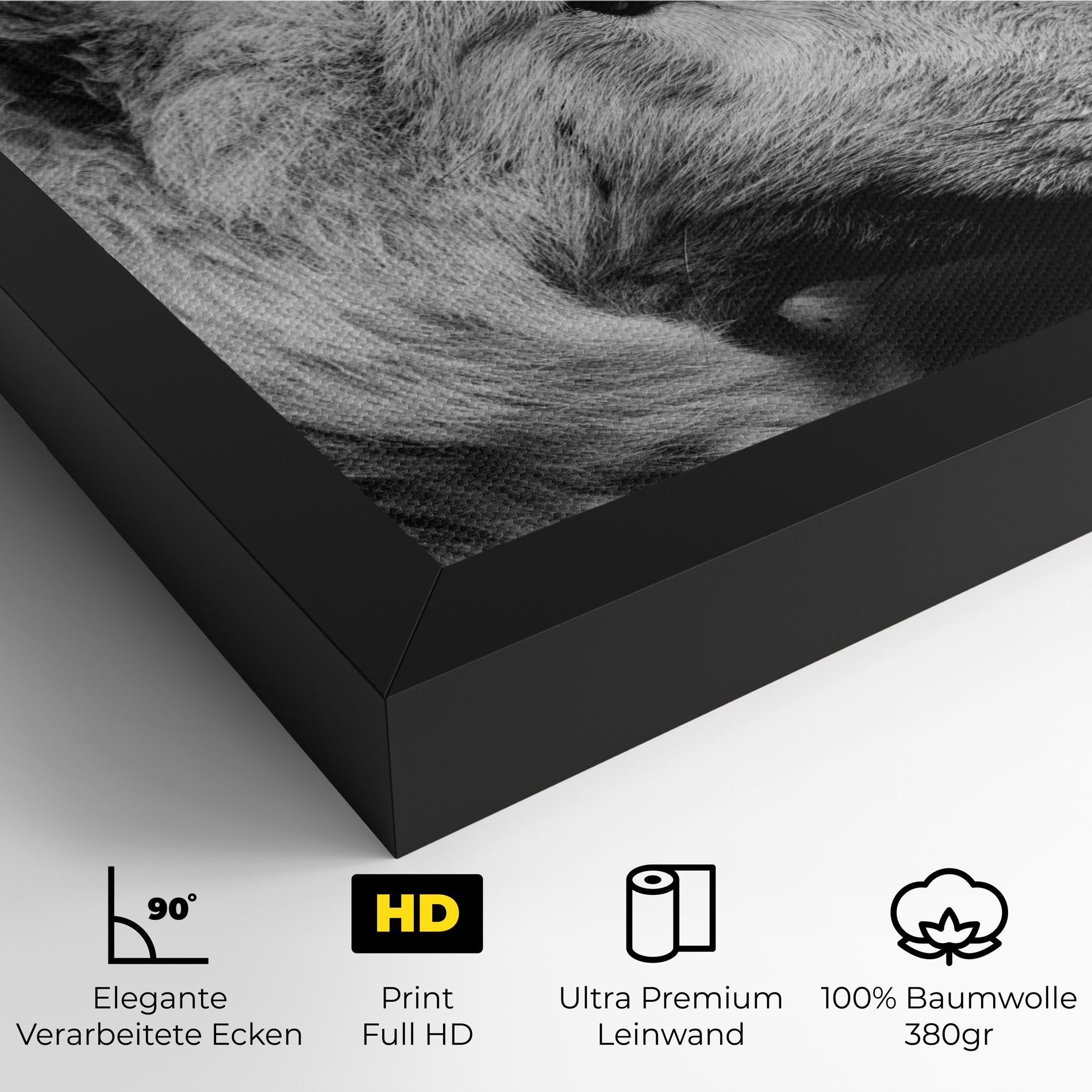 Leinwandbild Grey Wolf mockup 4
