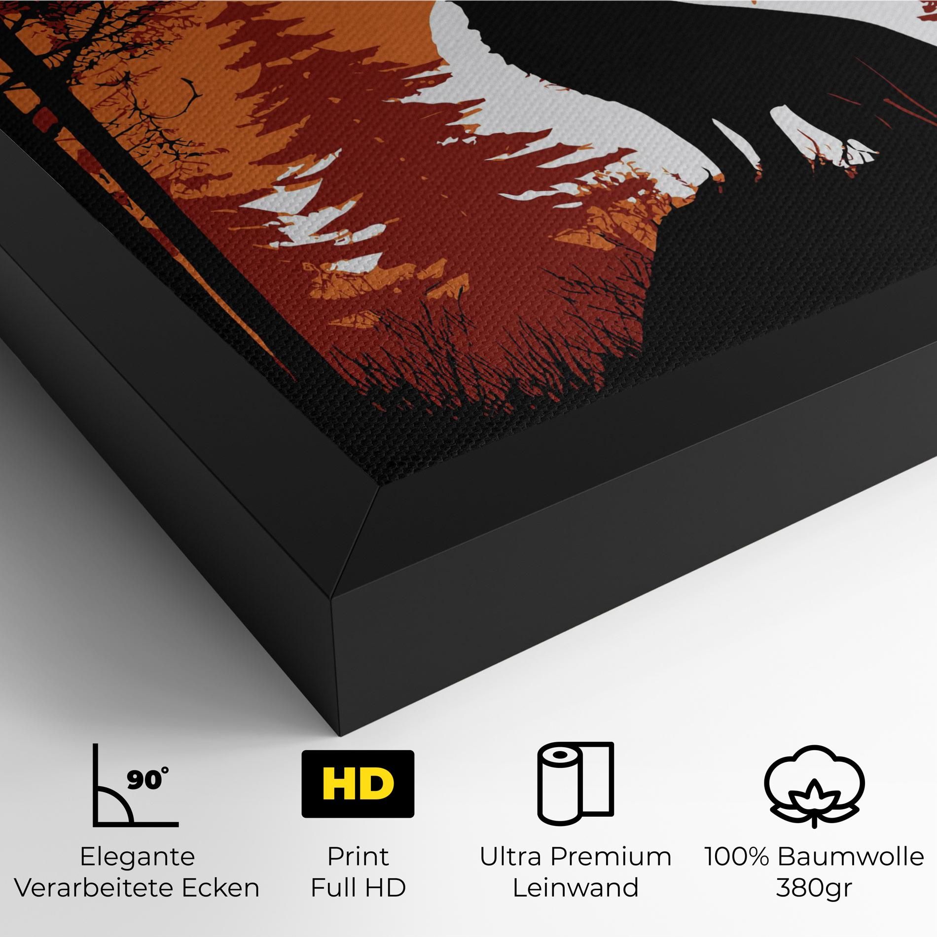Orange Sky Wolf mockup 4