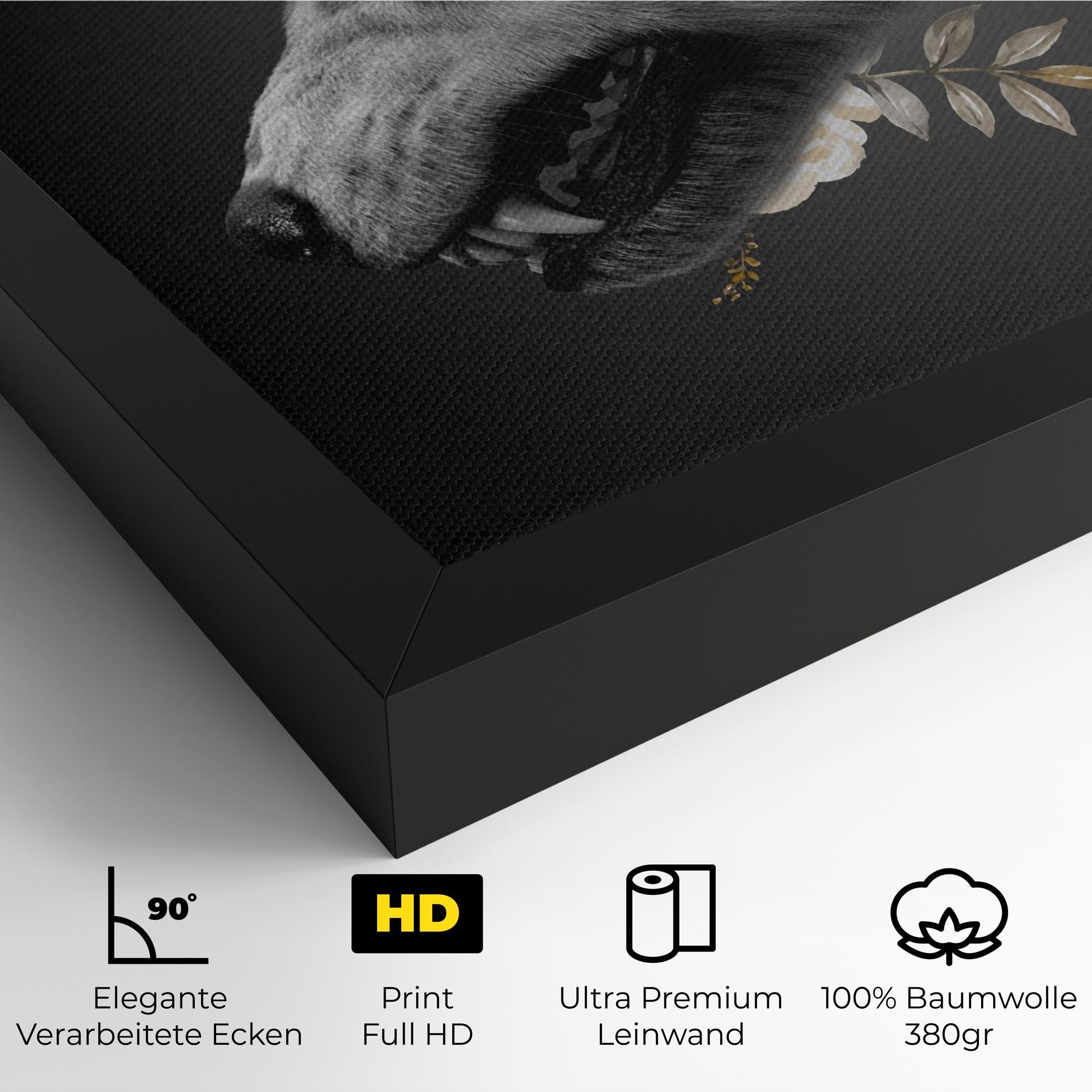 Leinwandbild The Wolf In You mockup 4