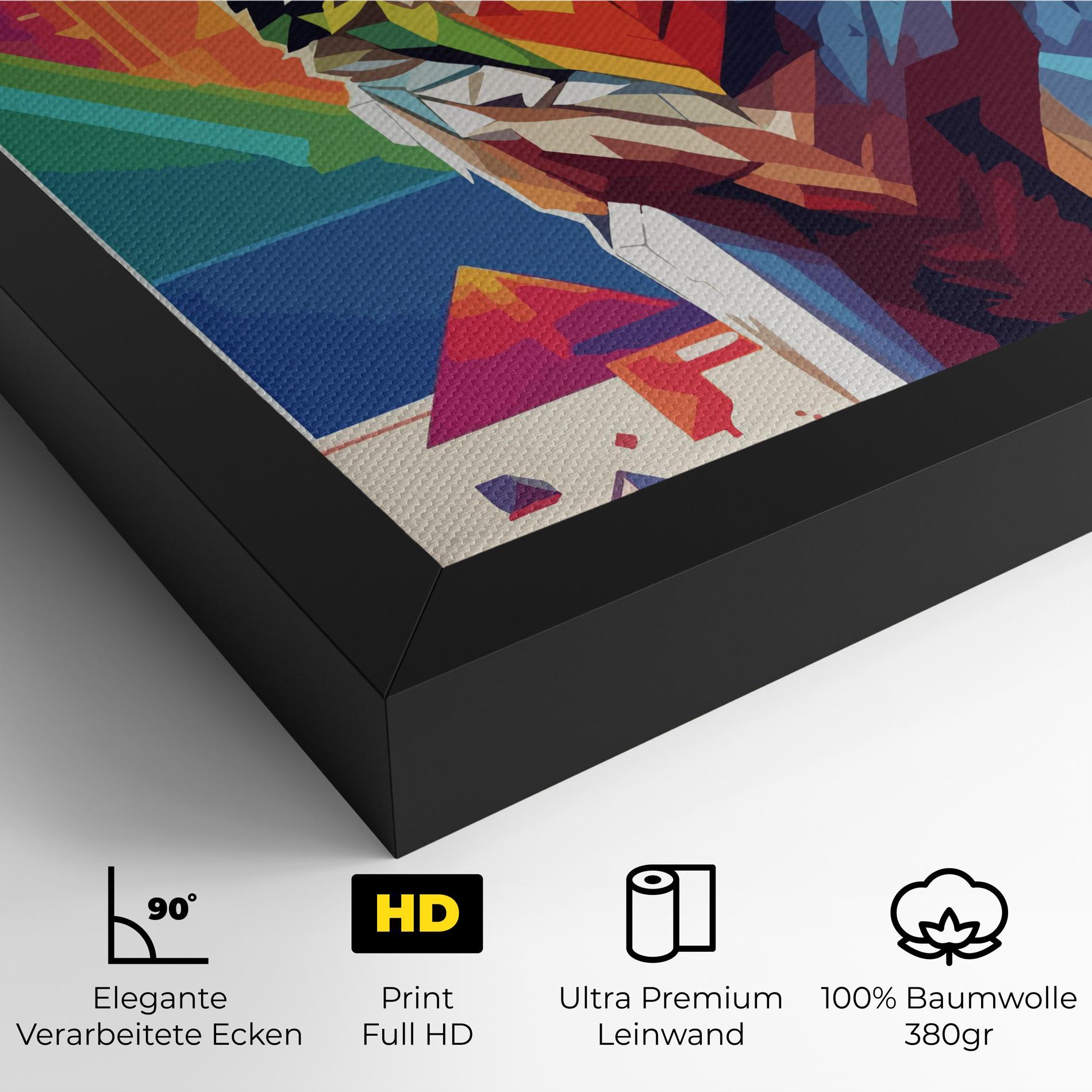 Leinwandbild Wolf Character mockup 4