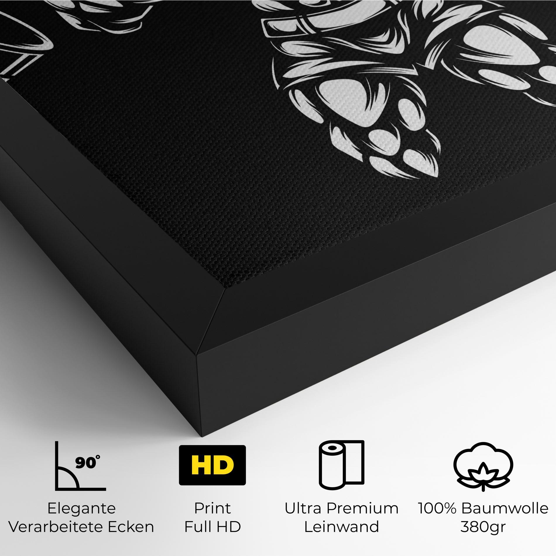 Leinwandbild Work Out Wolf mockup 4