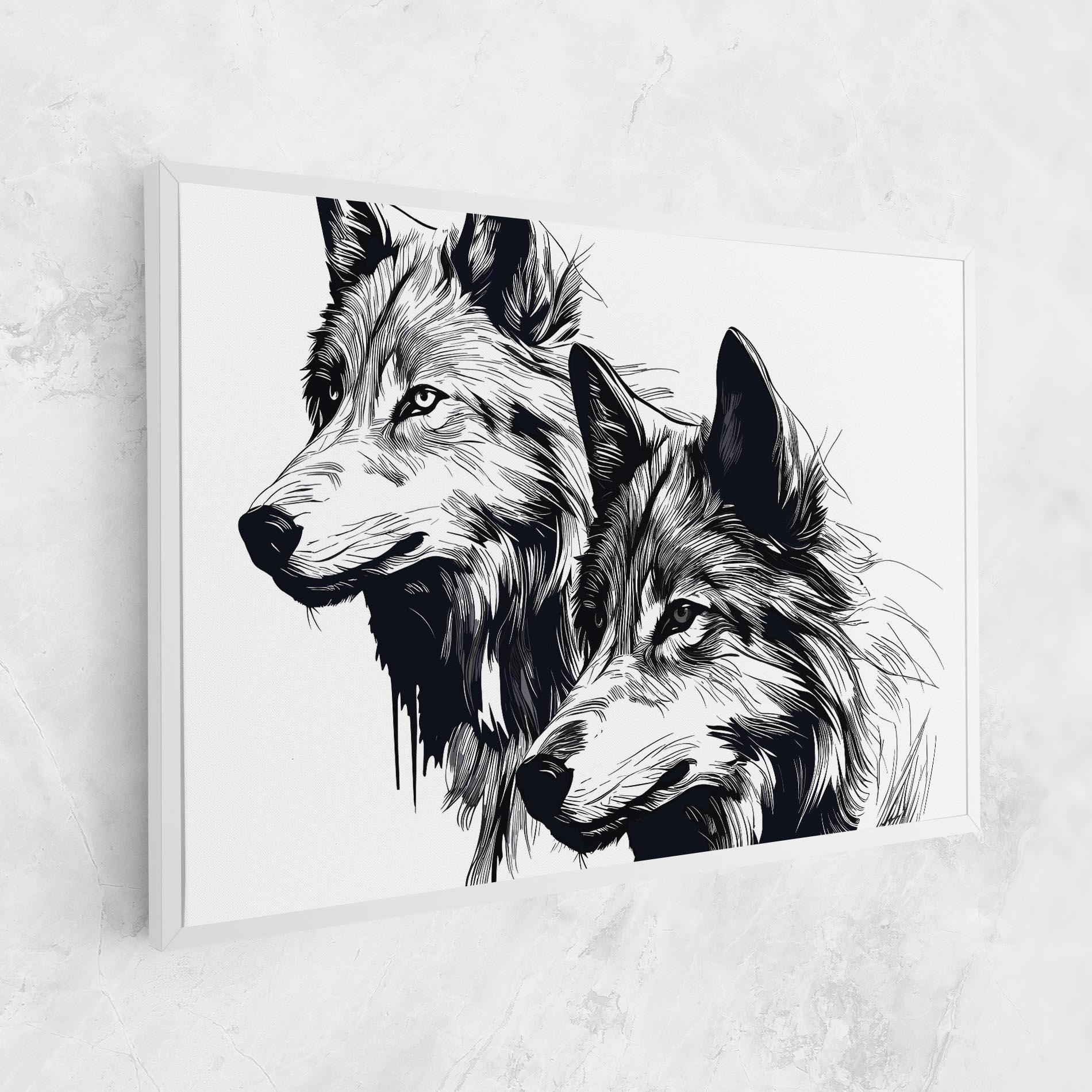Leinwandbild Wolf Friends mockup 1