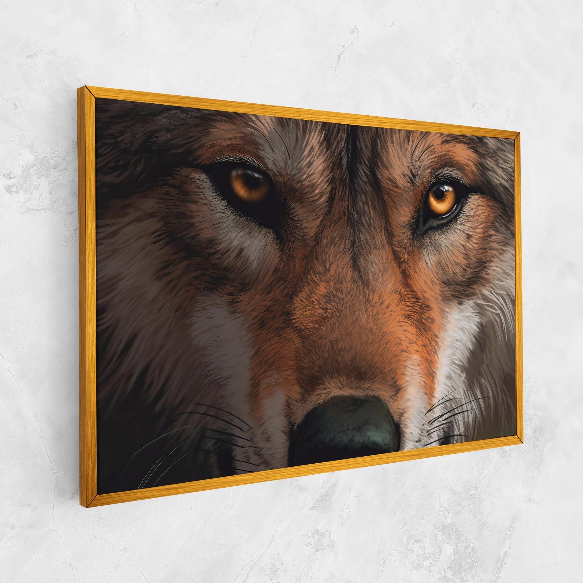 Close Up Wolf Eyes mockup 1