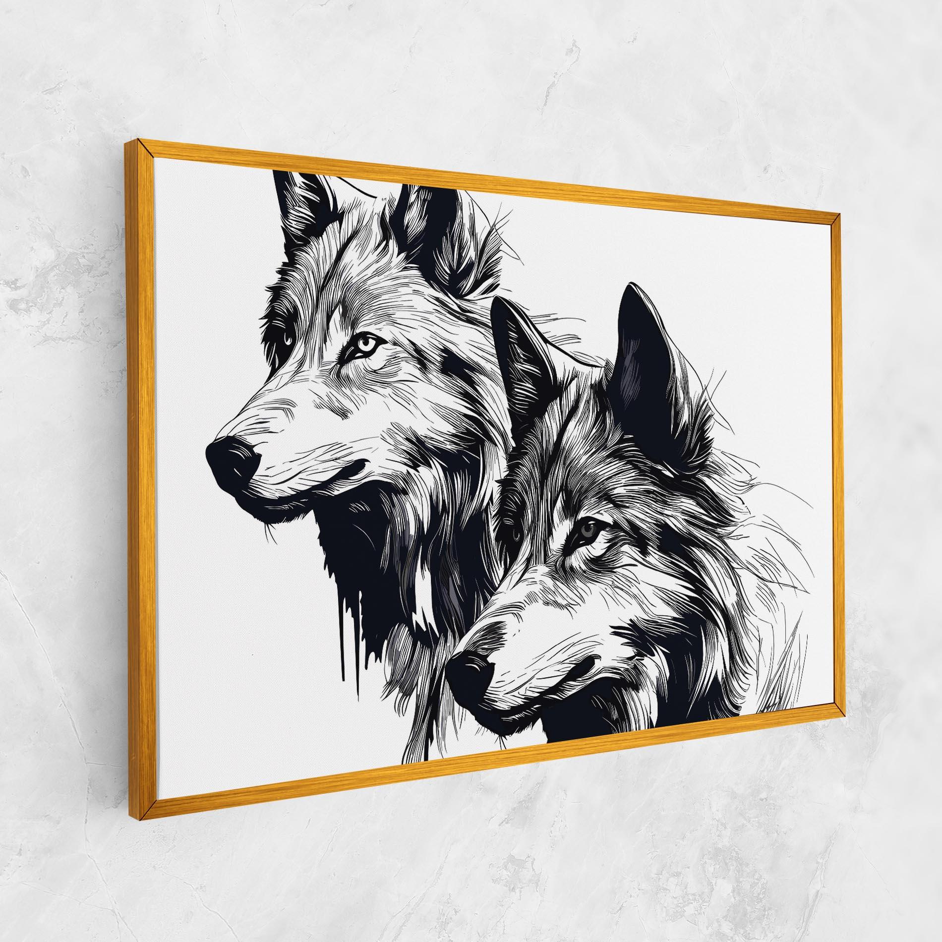 Leinwandbild Wolf Friends mockup 1