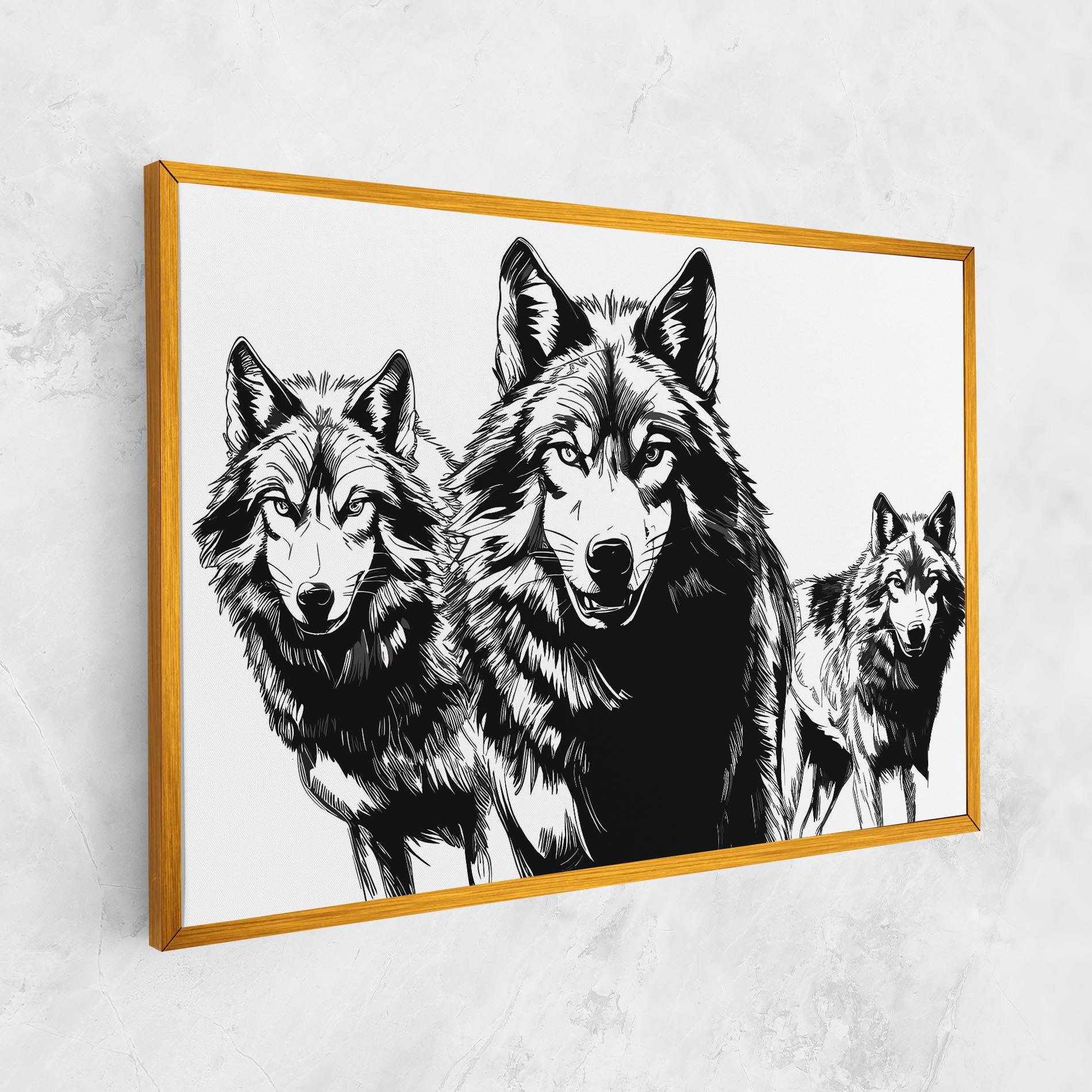 Leinwandbild Wolves mockup 1