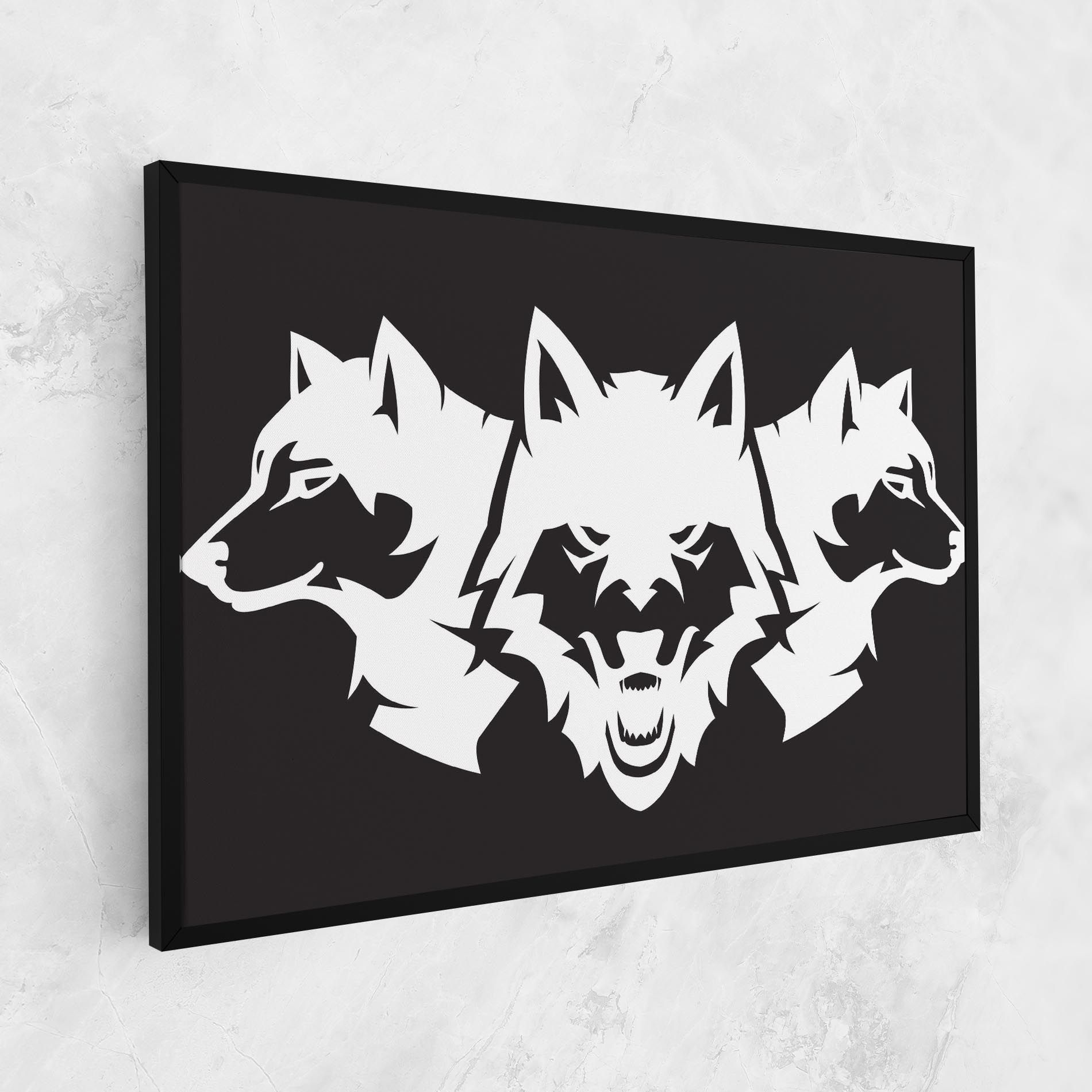 3 Wolf Heads mockup 1