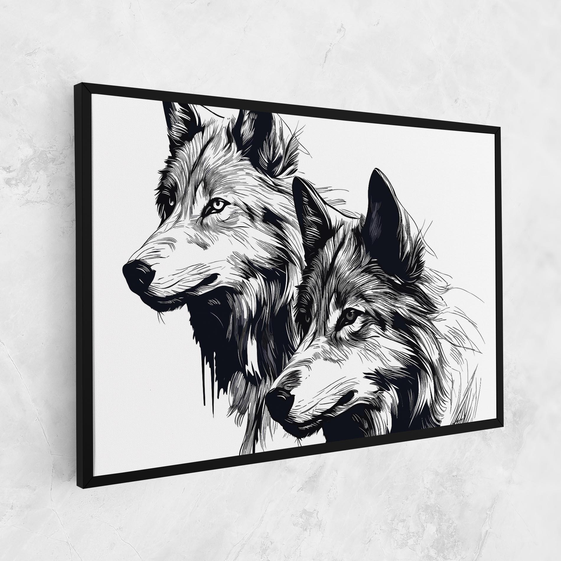 Leinwandbild Wolf Friends mockup 1