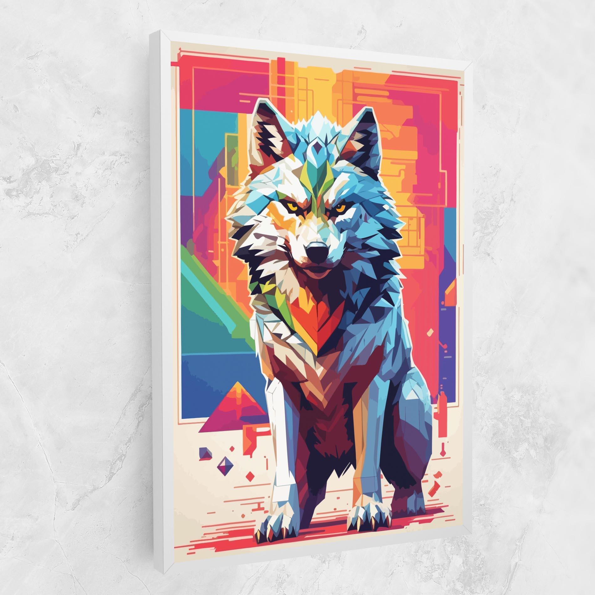 Leinwandbild Wolf Character mockup 1