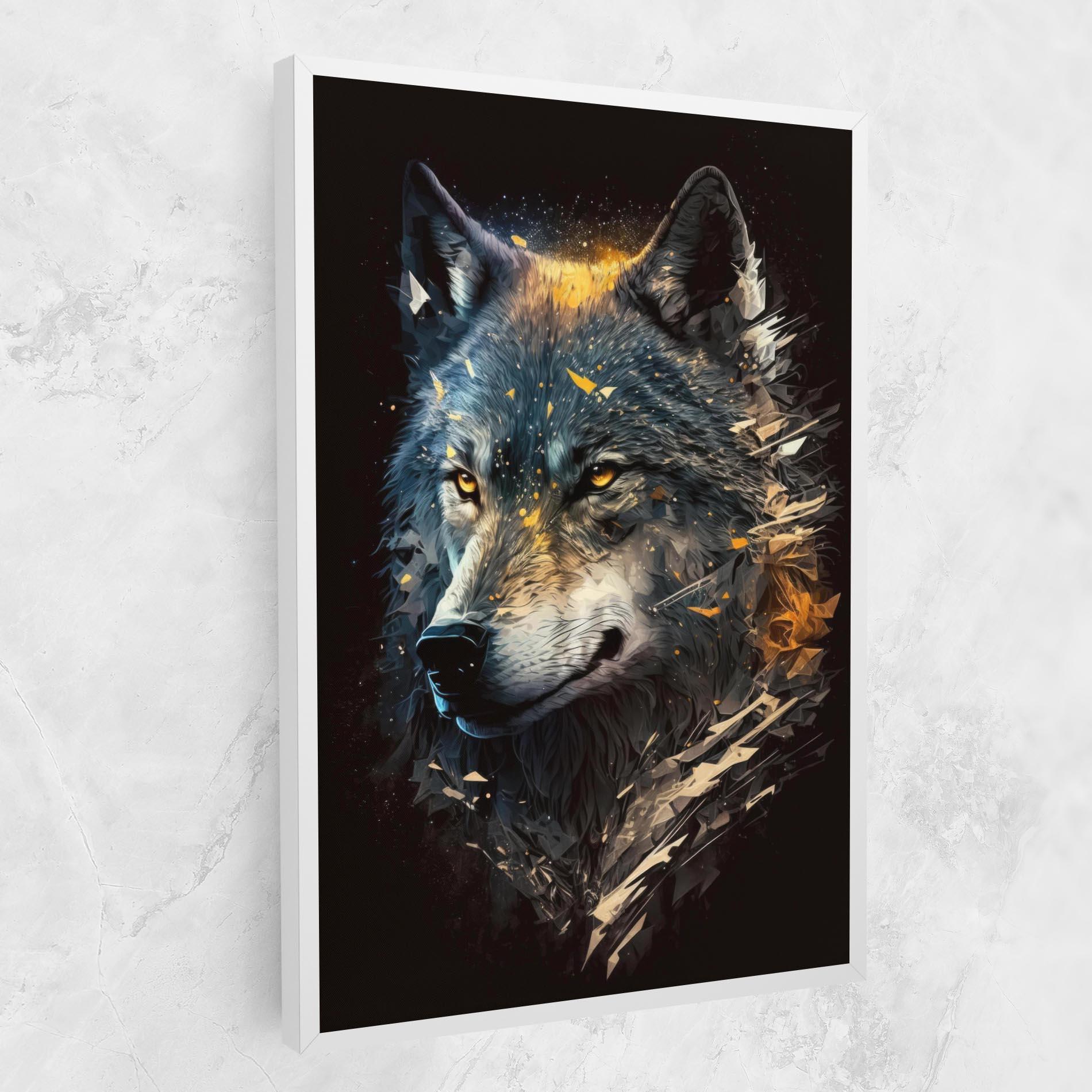 Leinwandbild Wolf Portrait mockup 1