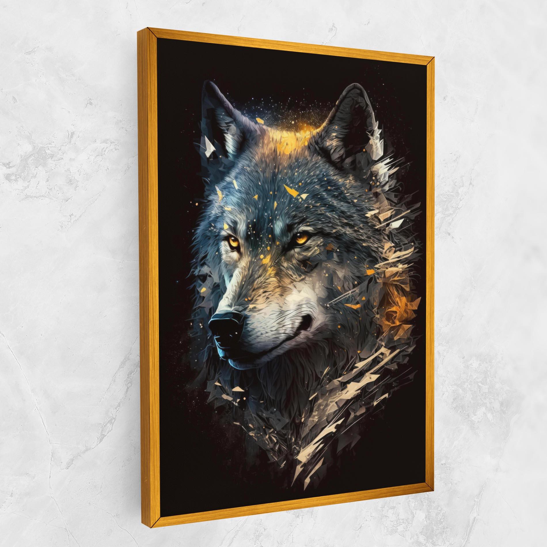 Leinwandbild Wolf Portrait mockup 1