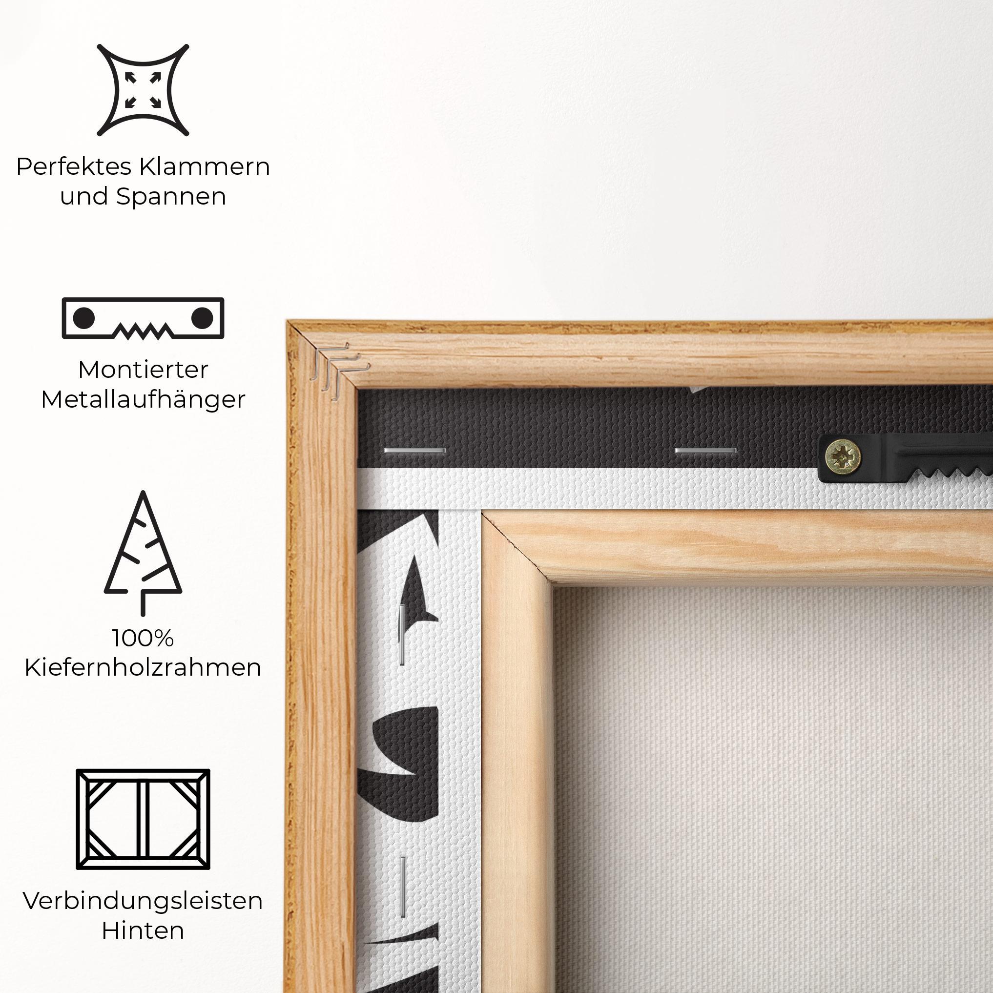 Leinwandbild 3 Wolf Heads mockup 5