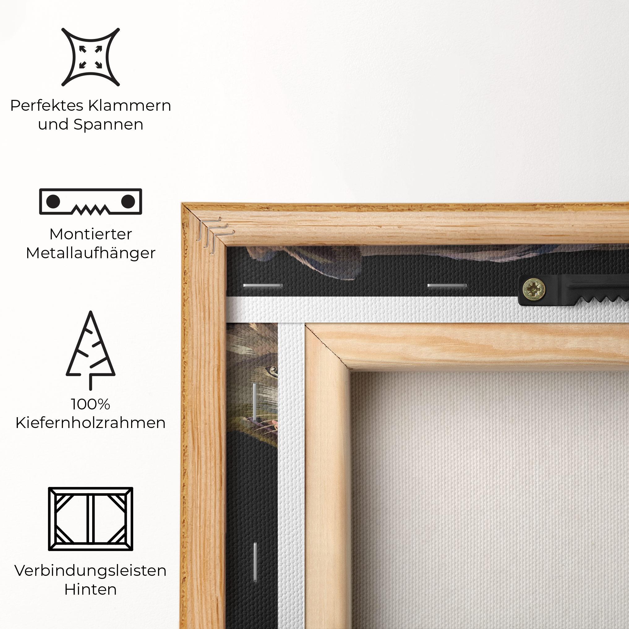 Leinwandbild 3d Wolf mockup 5