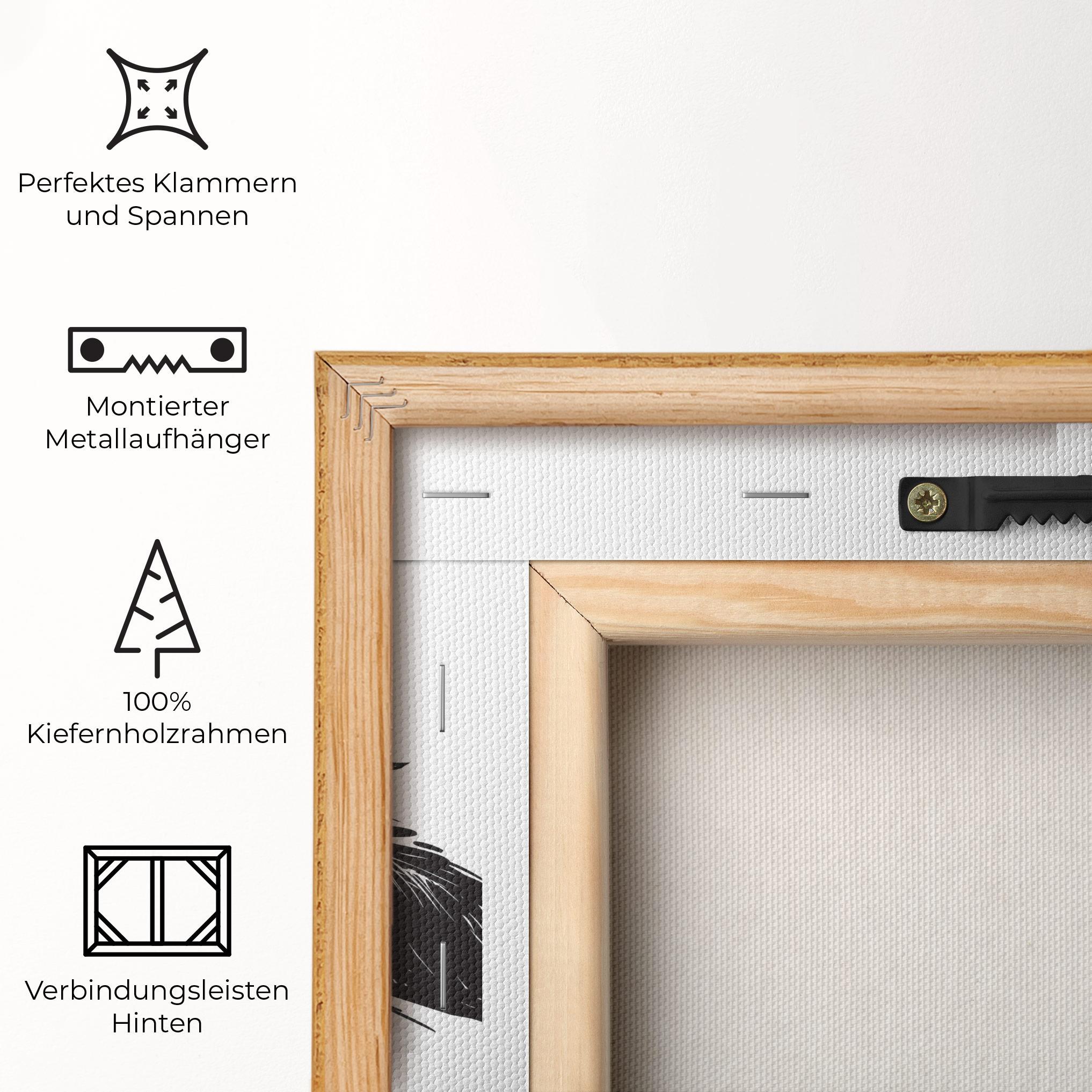 Leinwandbild Black Wolves mockup 5