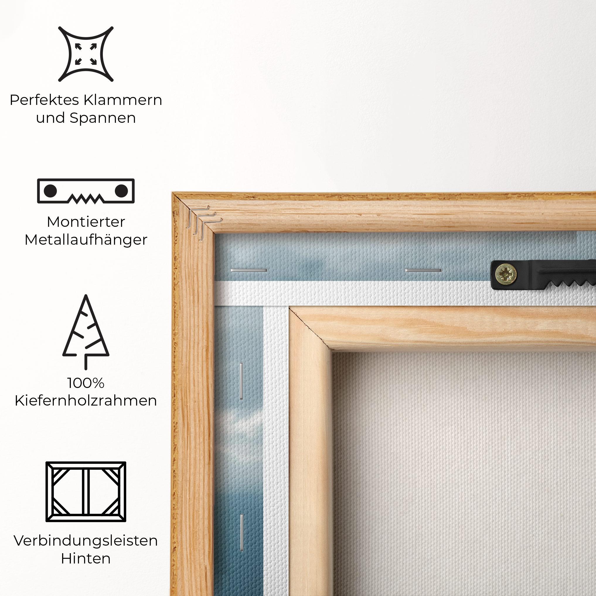 Leinwandbild Grey Wolf Looking mockup 5