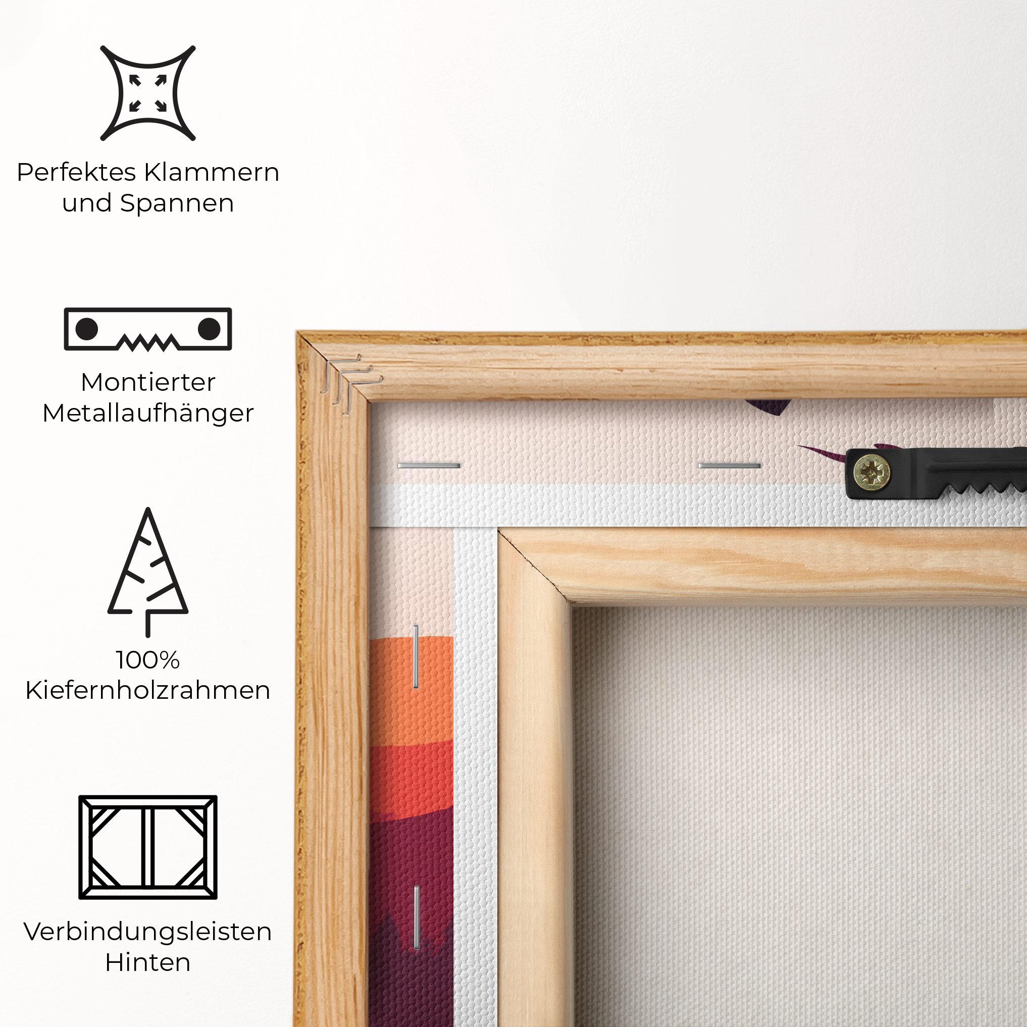 Leinwandbild Wolf Pink Moon mockup 5