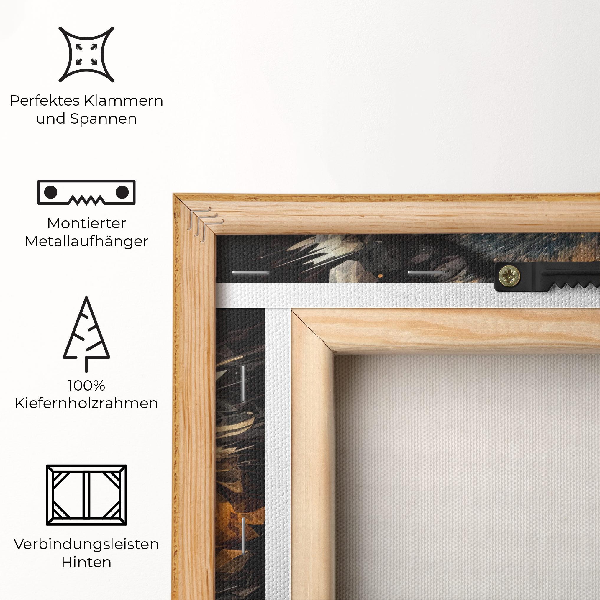 Leinwandbild Wolf Portrait mockup 5