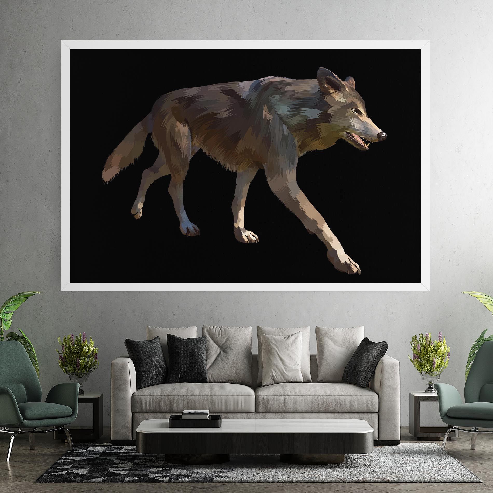 3d Wolf mockup 7