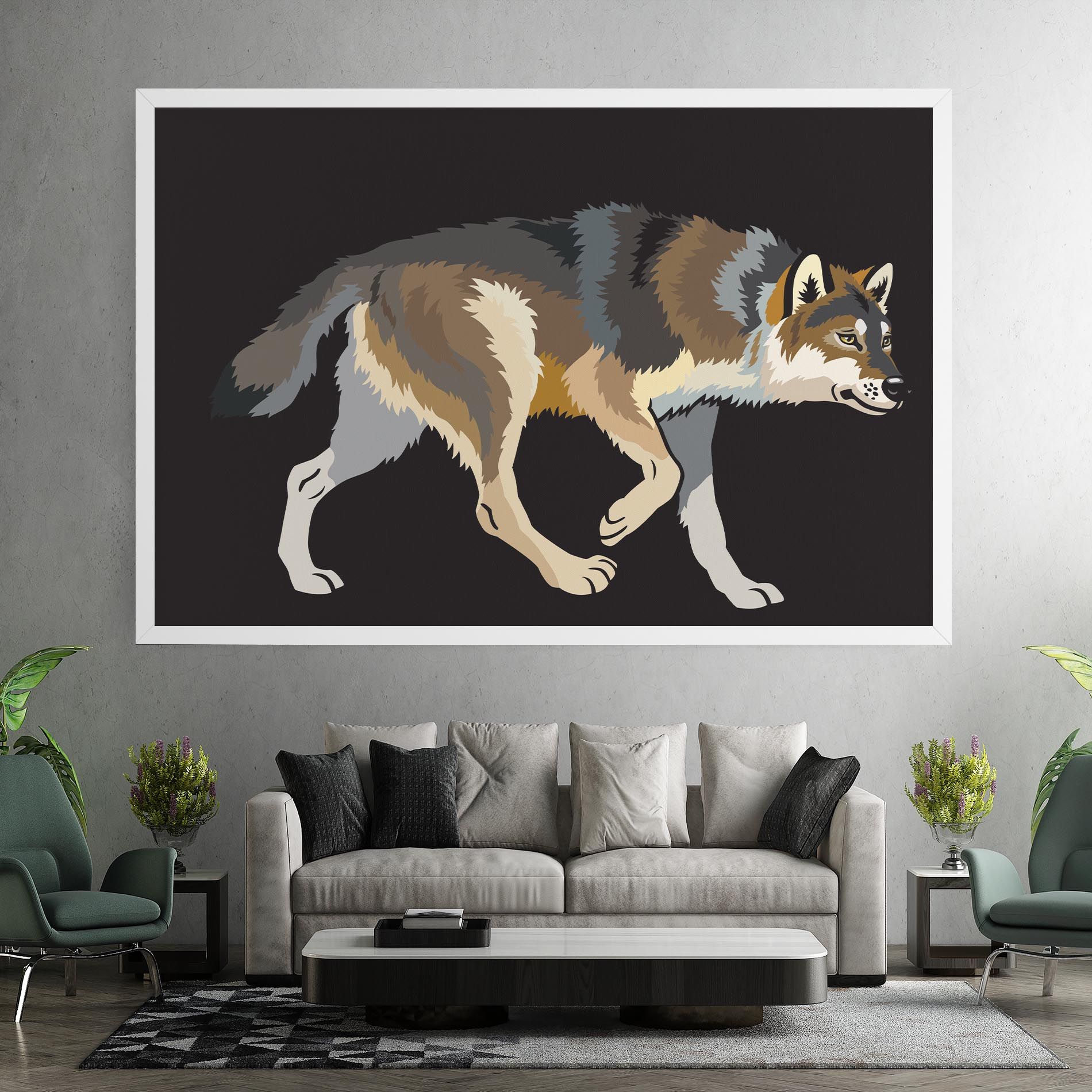 Cartoon Wolf mockup 7