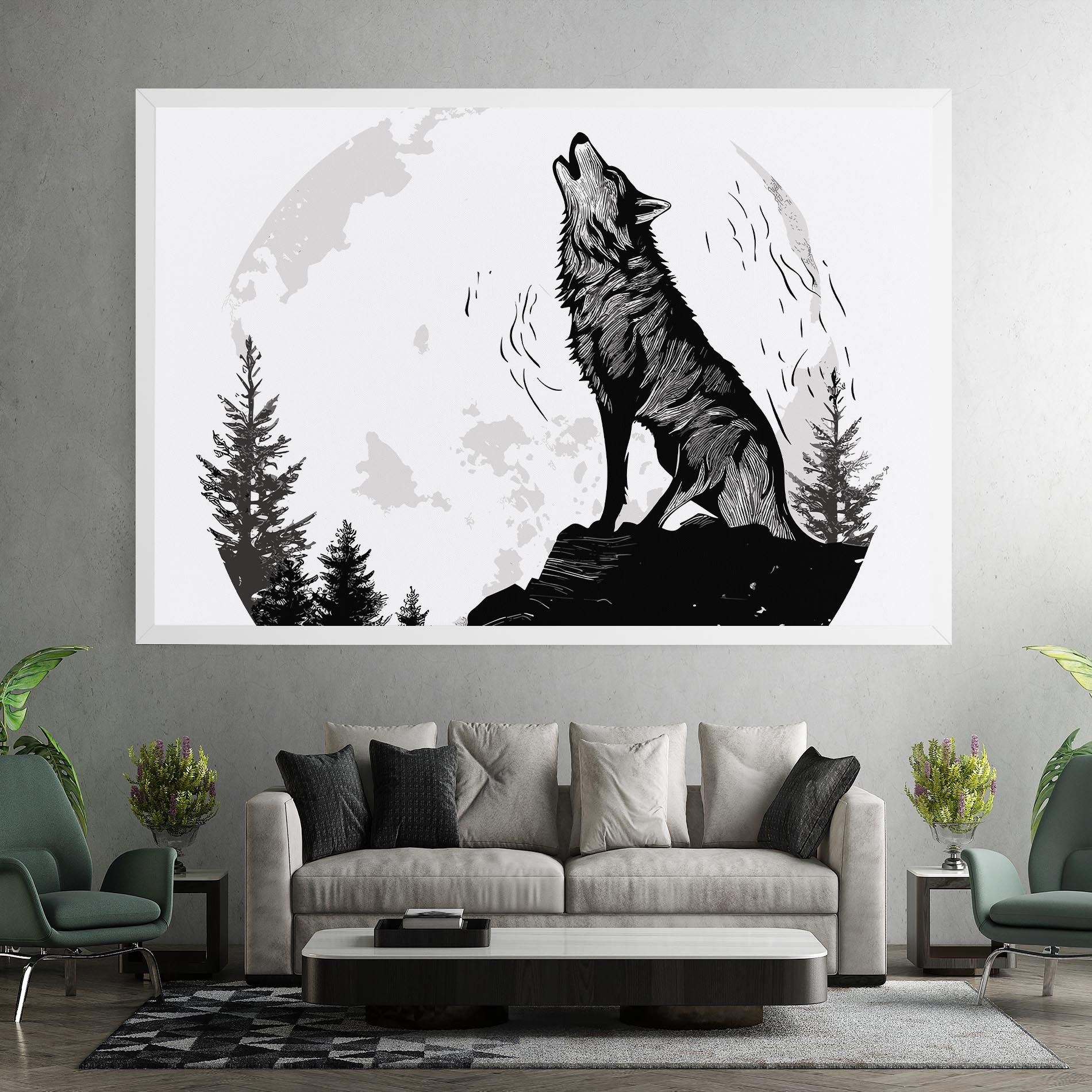 Grey Moon Wolf mockup 7