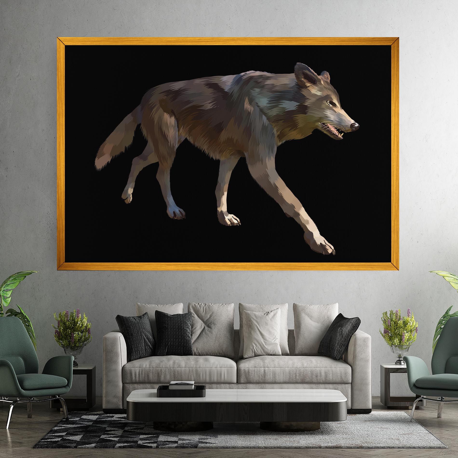 3d Wolf mockup 7