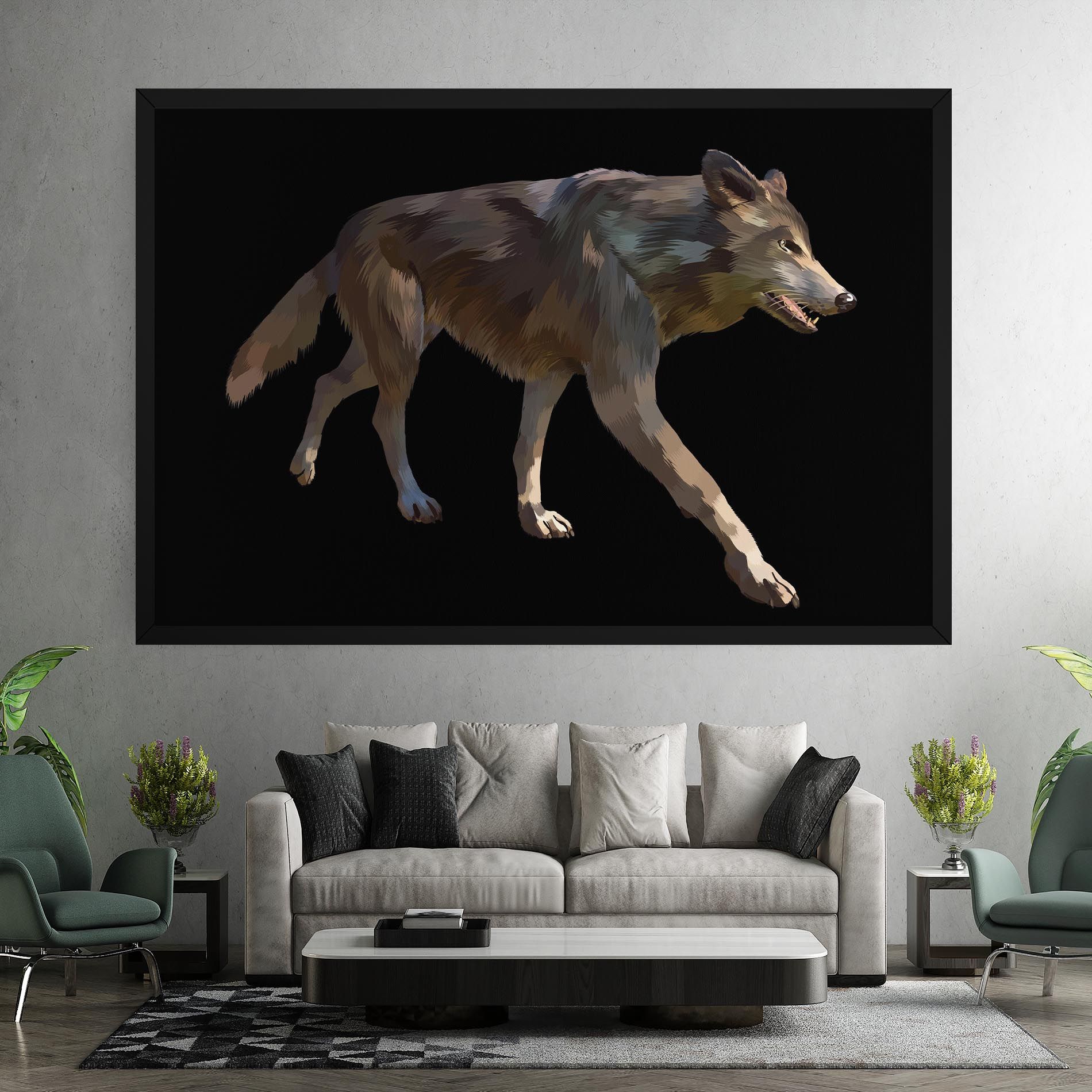3d Wolf mockup 7