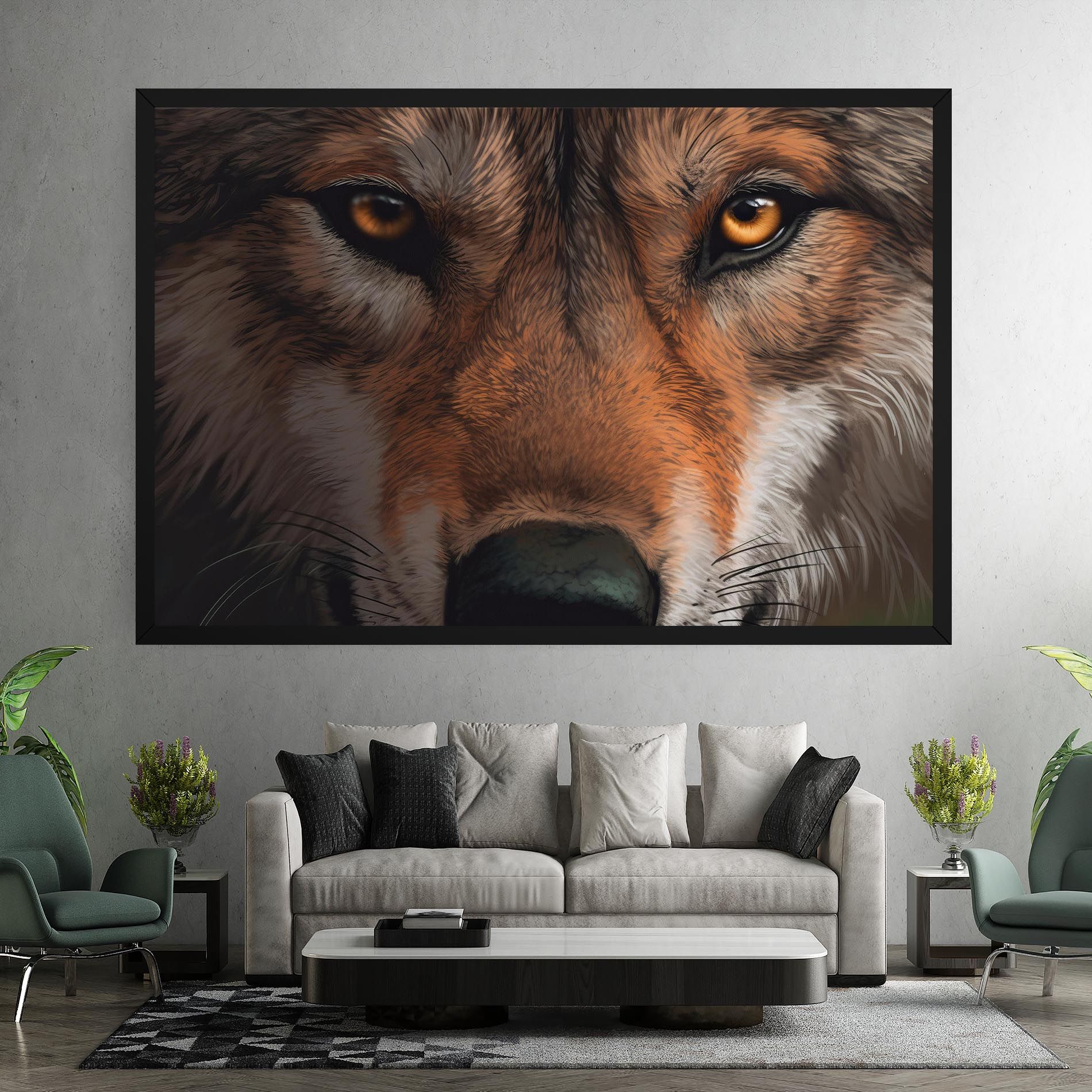 Close Up Wolf Eyes mockup 7