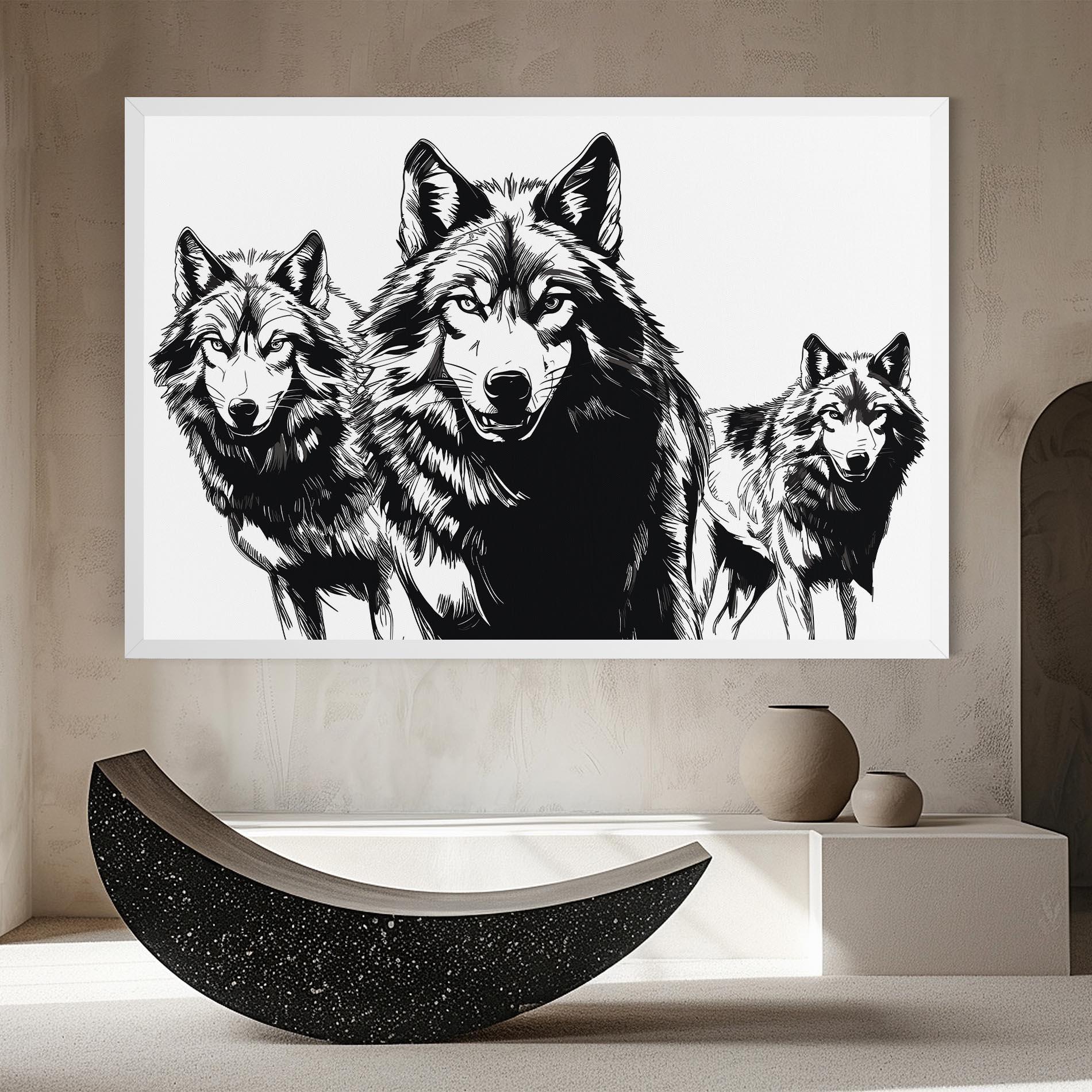 Leinwandbild Wolves mockup 8