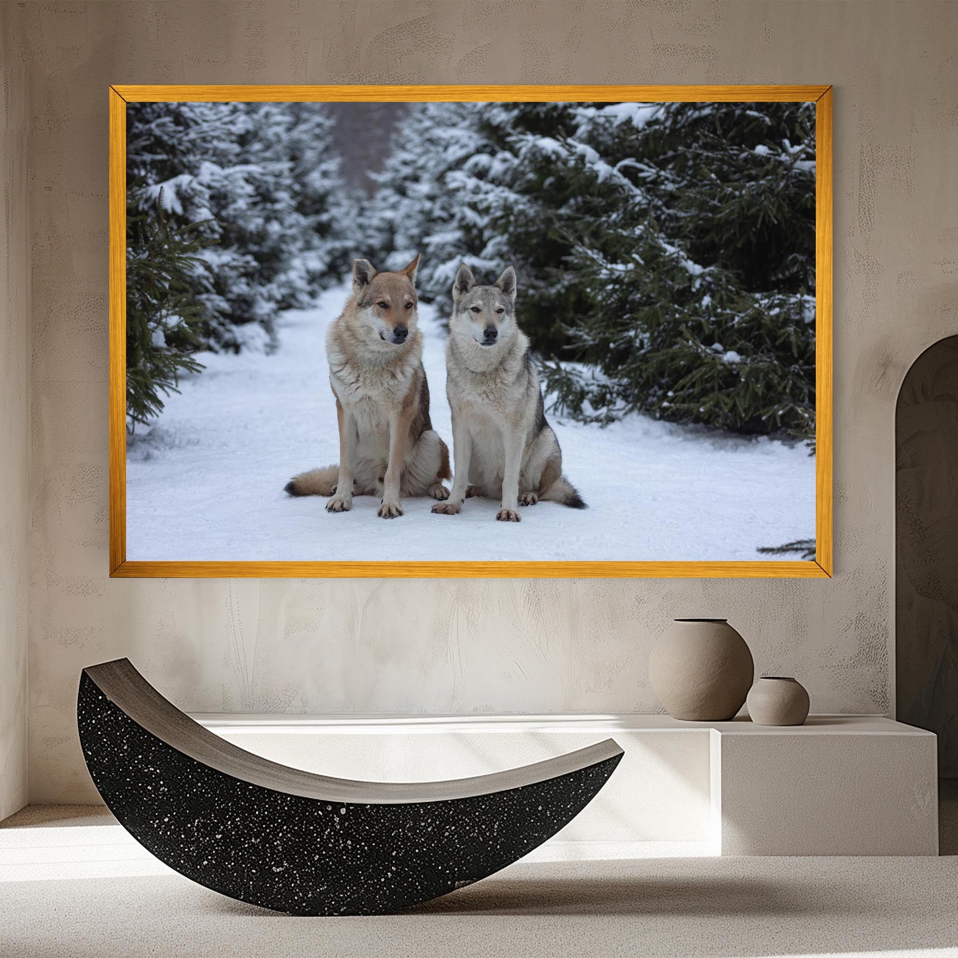 2 Wolfs Sitting mockup 8