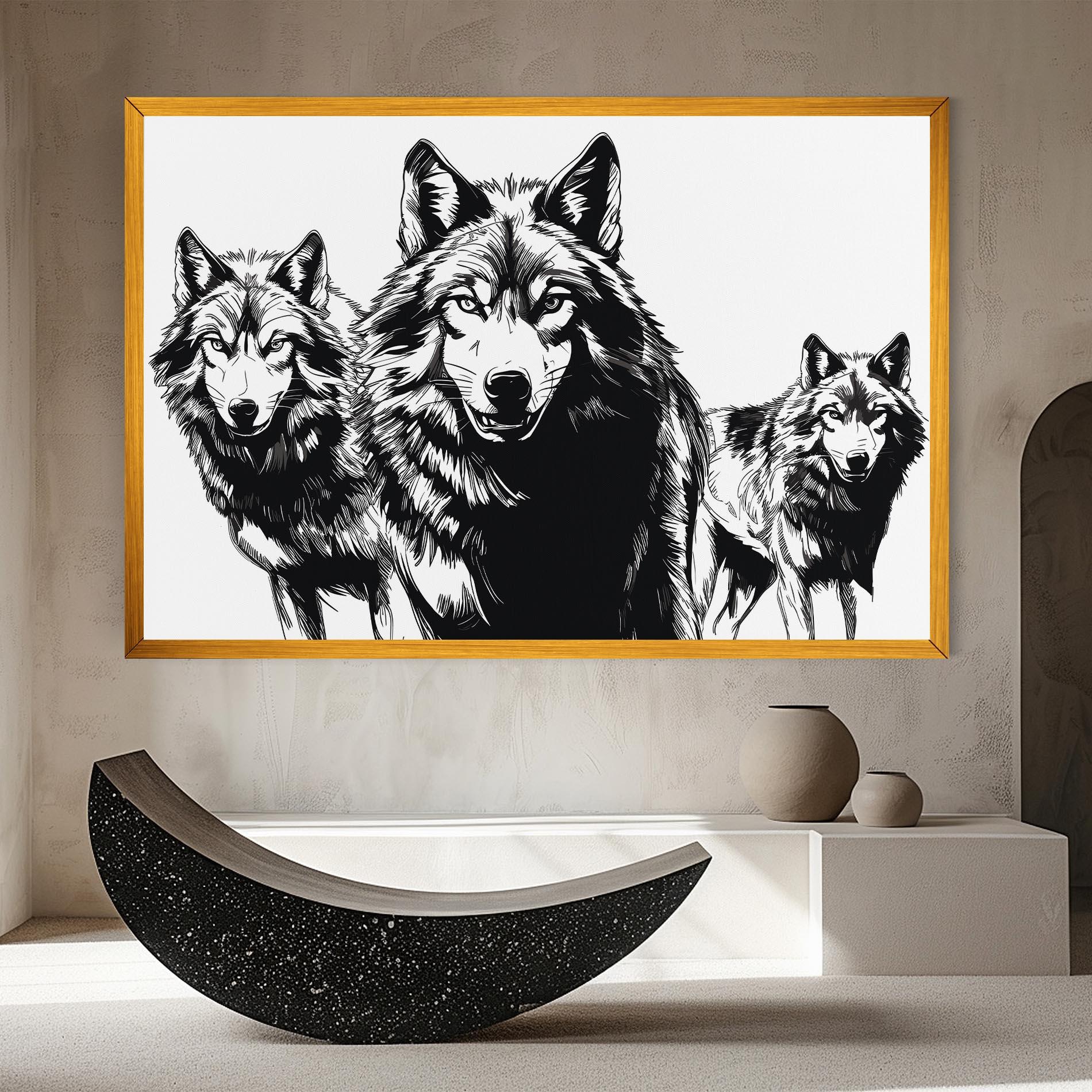 Leinwandbild Wolves mockup 8