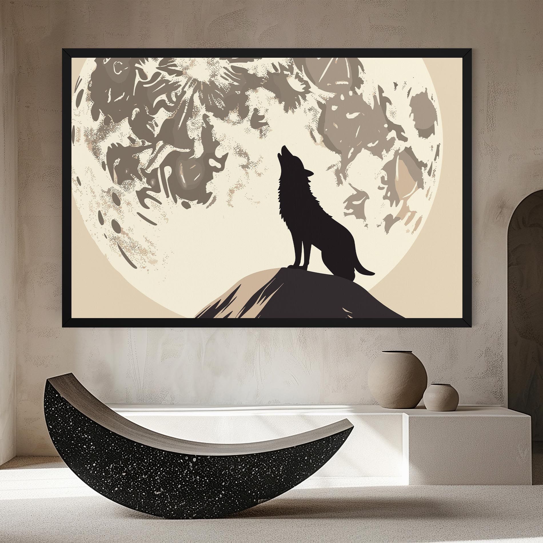 Cream Moon Wolf mockup 8