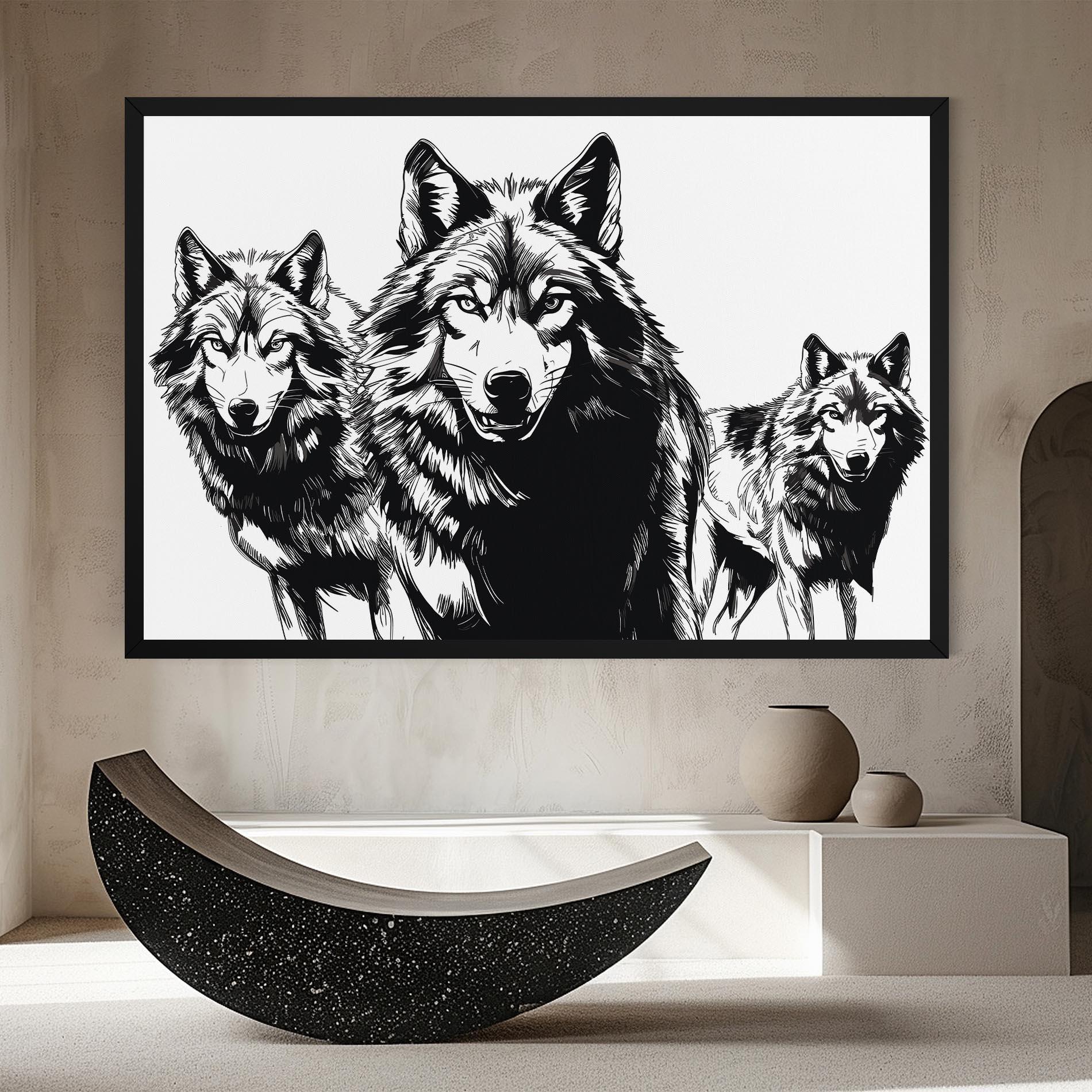 Leinwandbild Wolves mockup 8