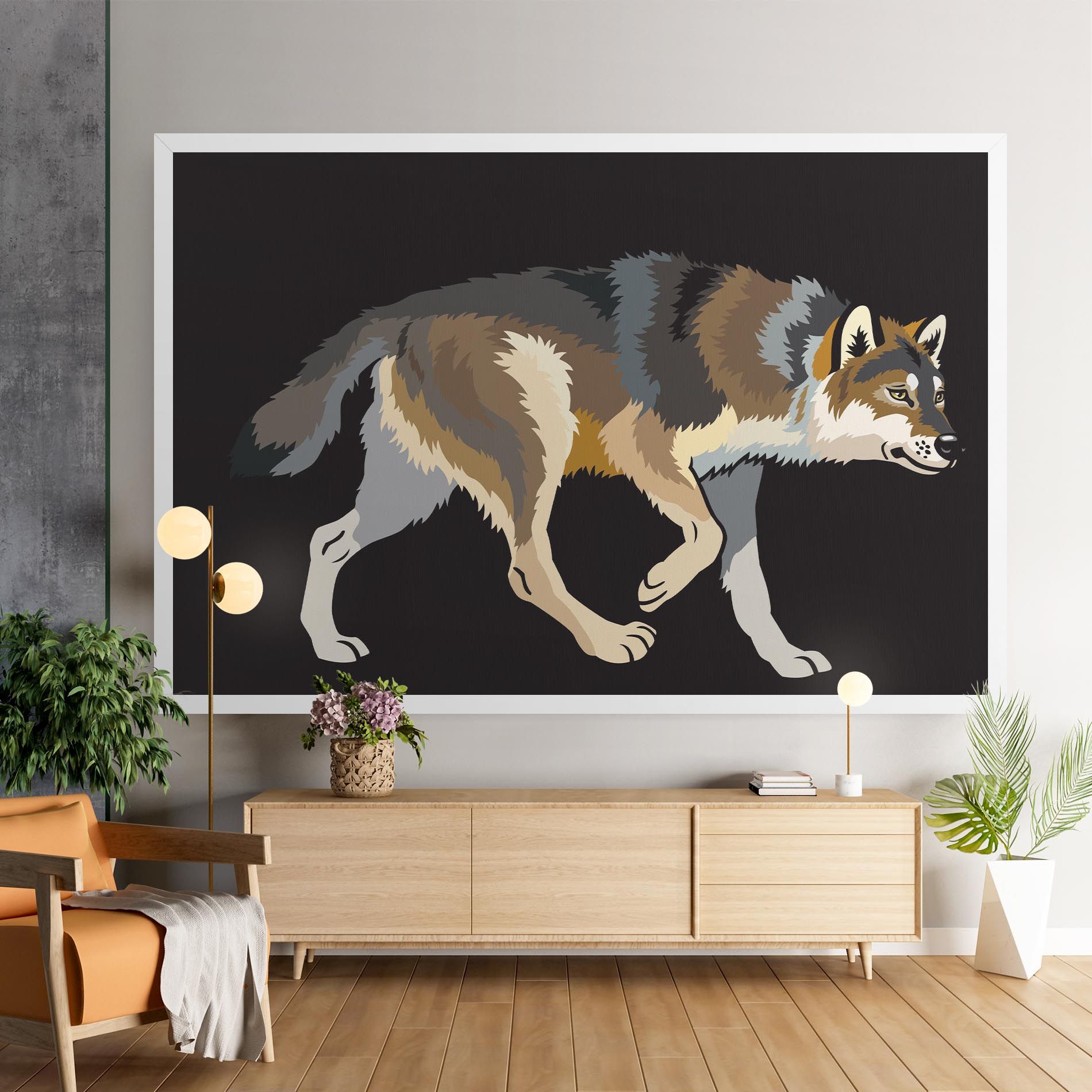 Cartoon Wolf mockup 9