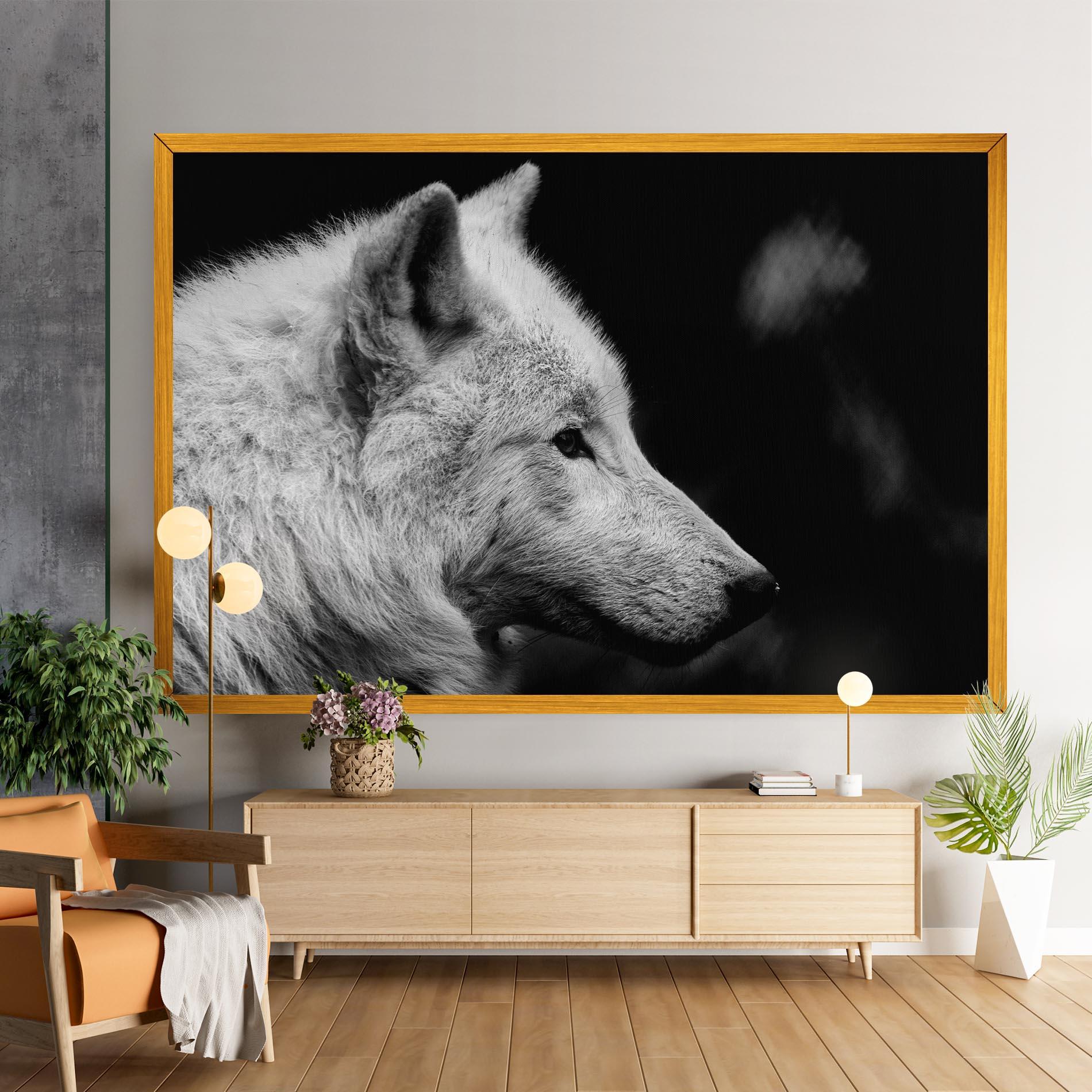 Leinwandbild Grey Wolf mockup 9