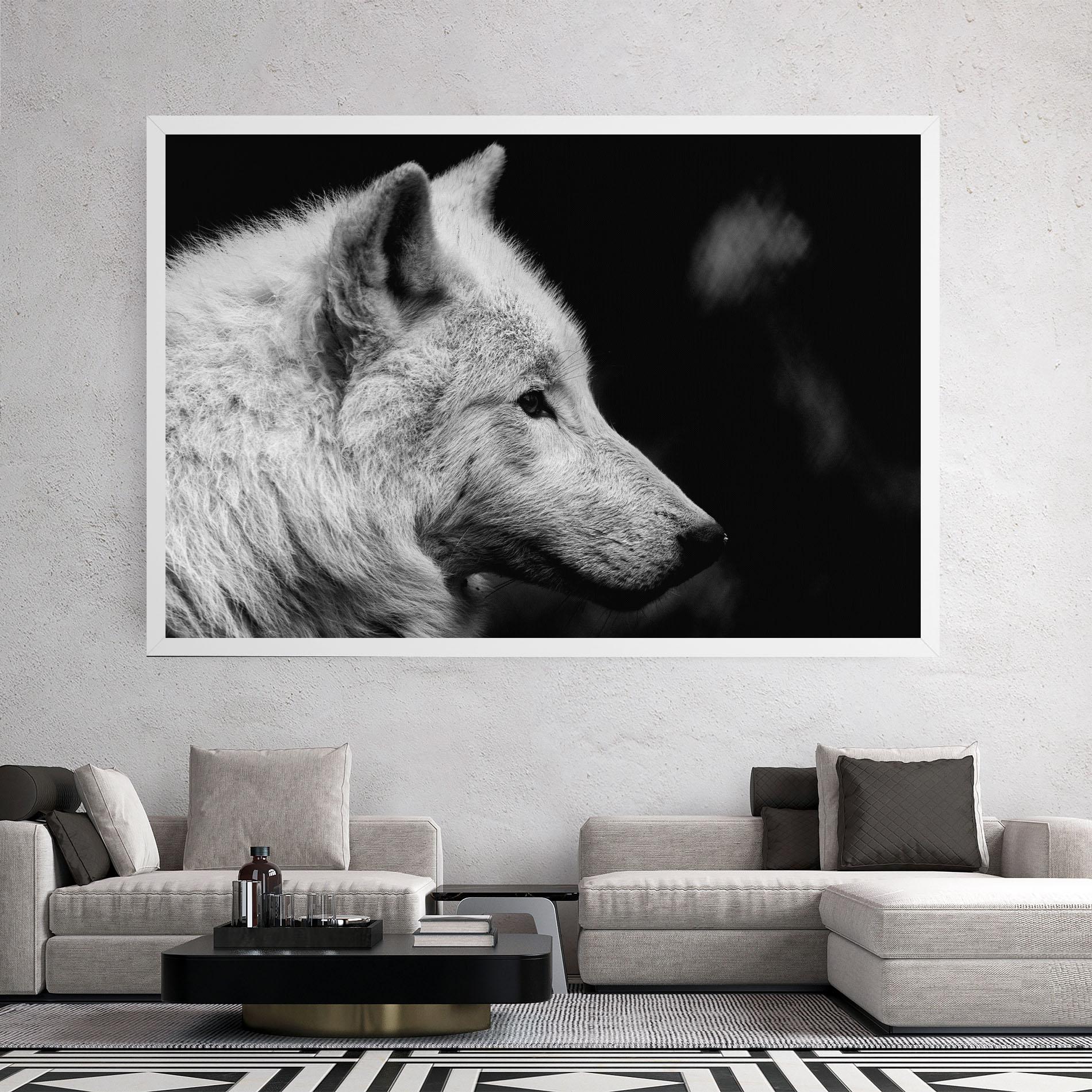 Leinwandbild Grey Wolf mockup 2