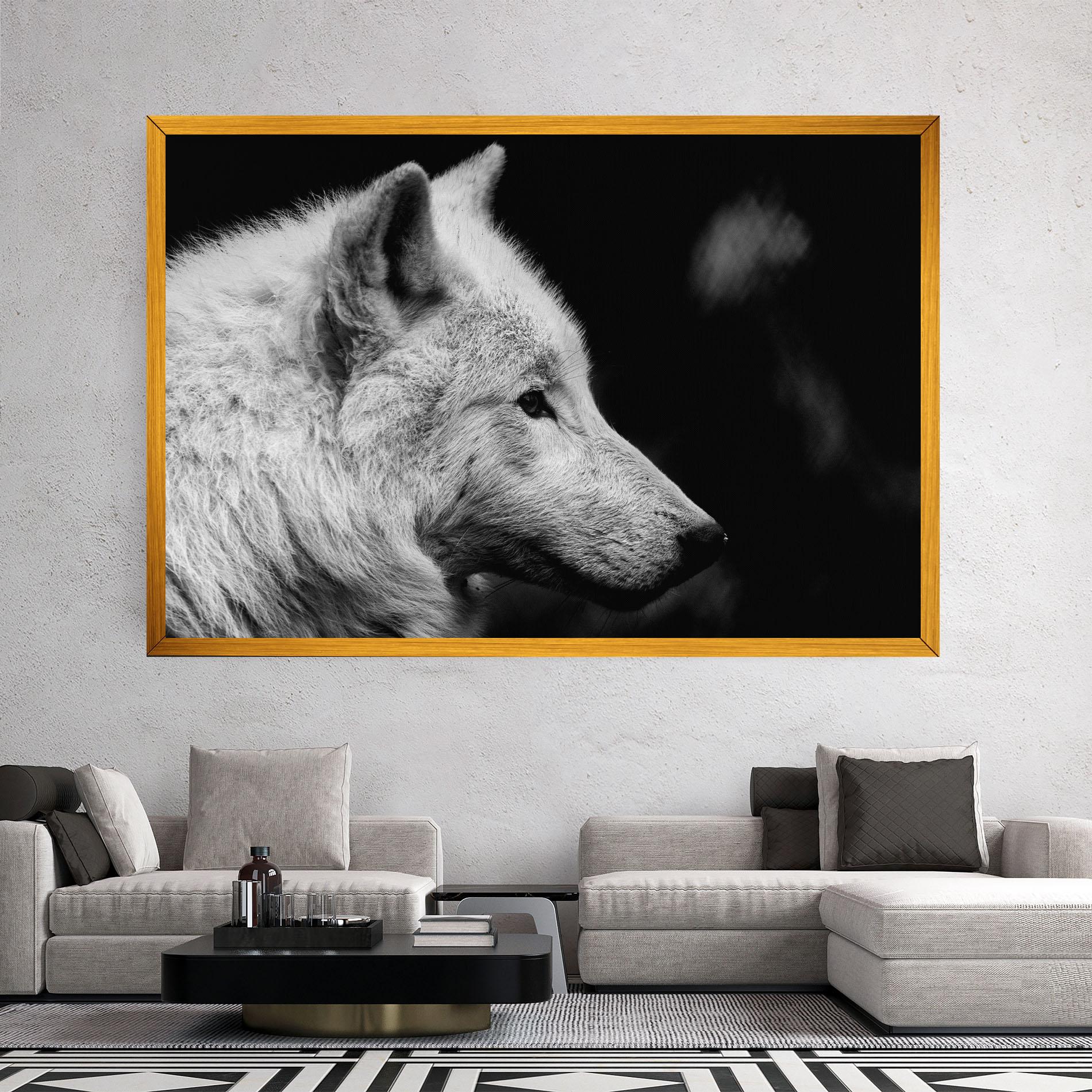 Leinwandbild Grey Wolf mockup 2
