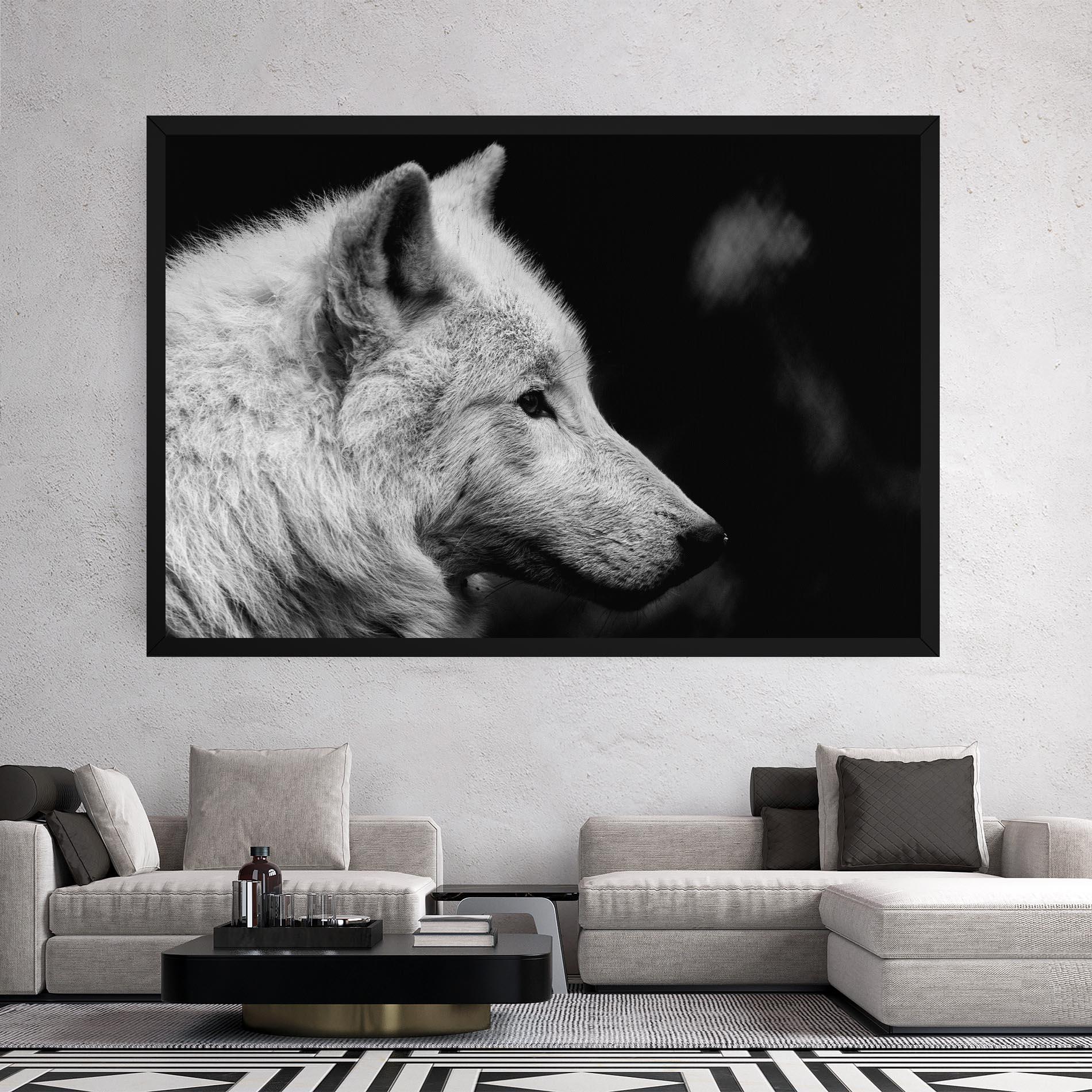 Leinwandbild Grey Wolf mockup 2