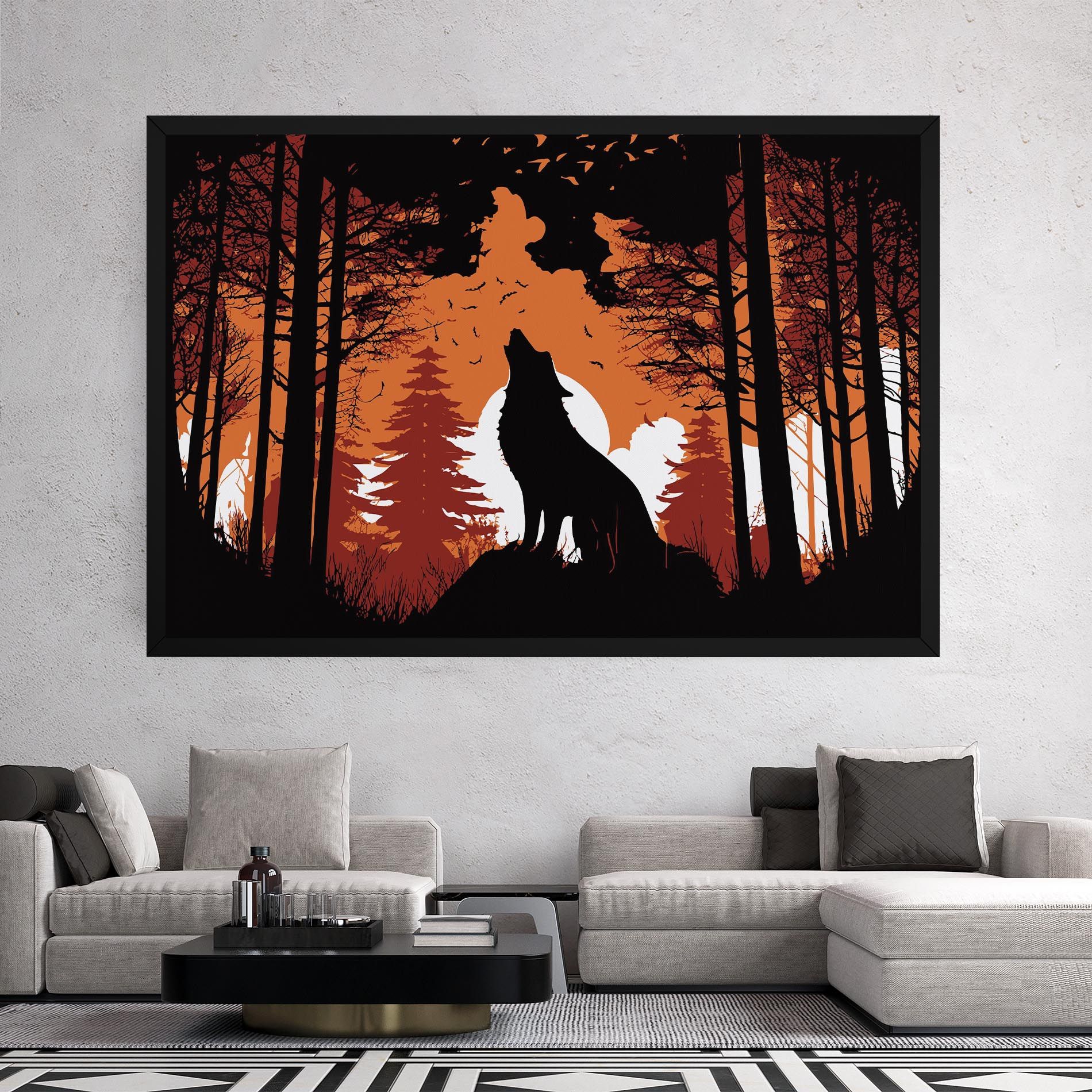 Orange Sky Wolf mockup 2