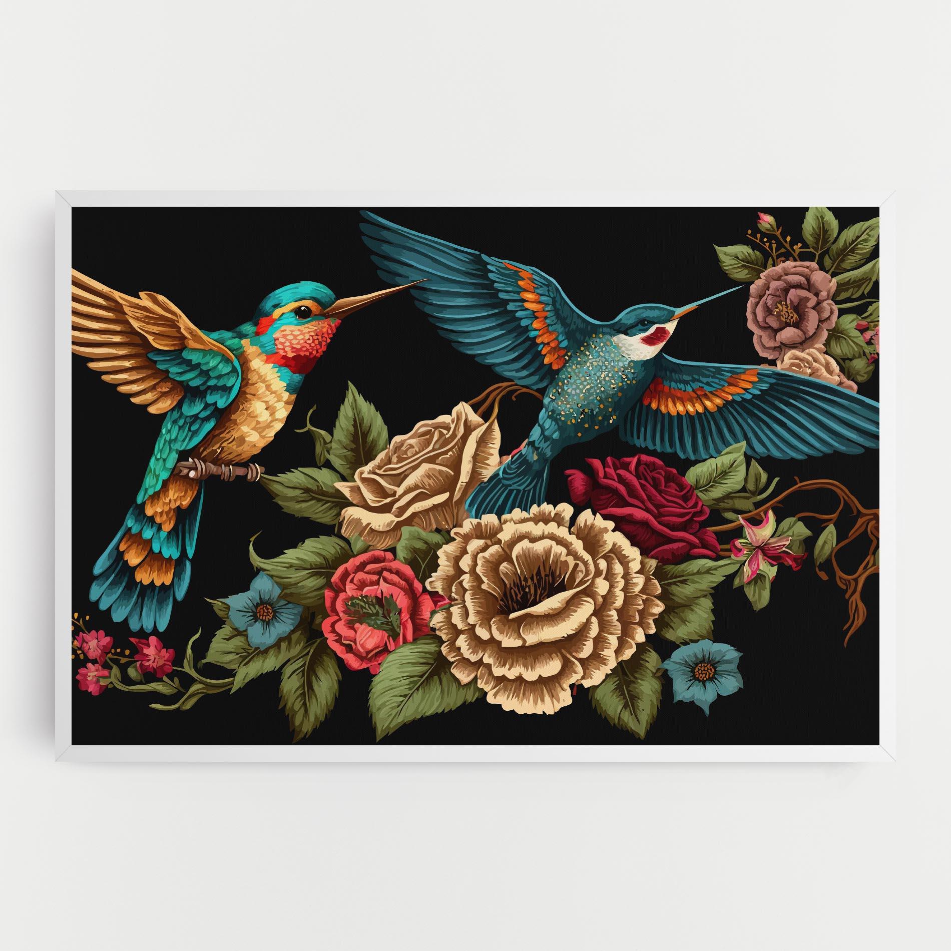 Leinwandbild Blue Birds mockup 0