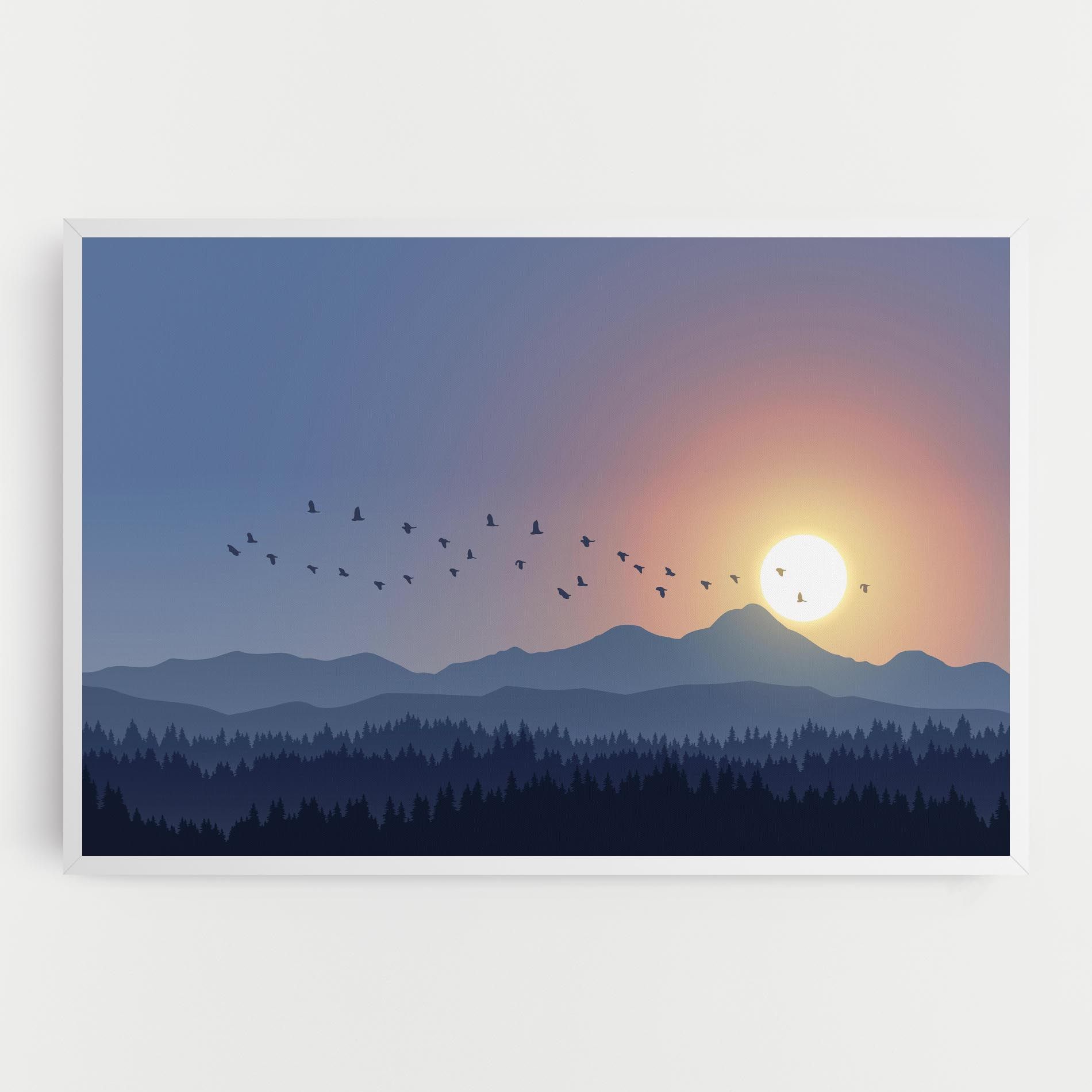 Sunset Birds View mockup 0