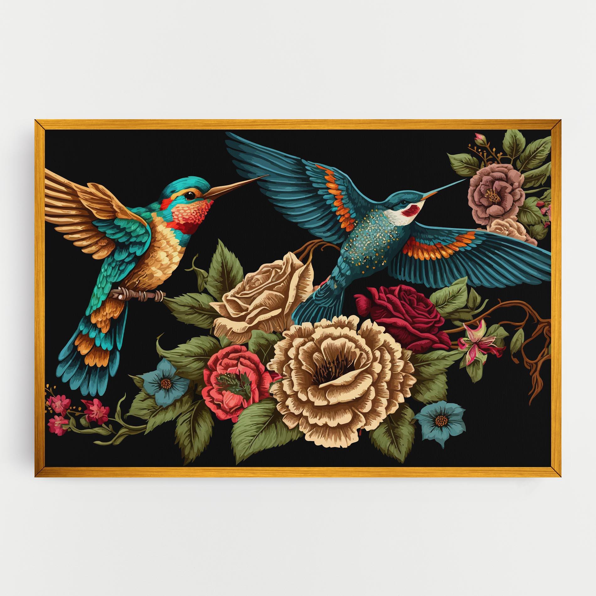 Leinwandbild Blue Birds mockup 0