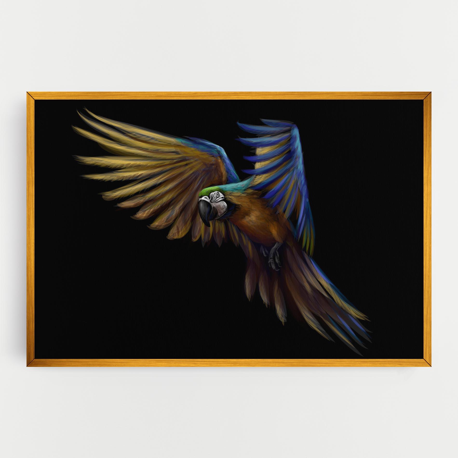 Leinwandbild Parrot Flying mockup 0